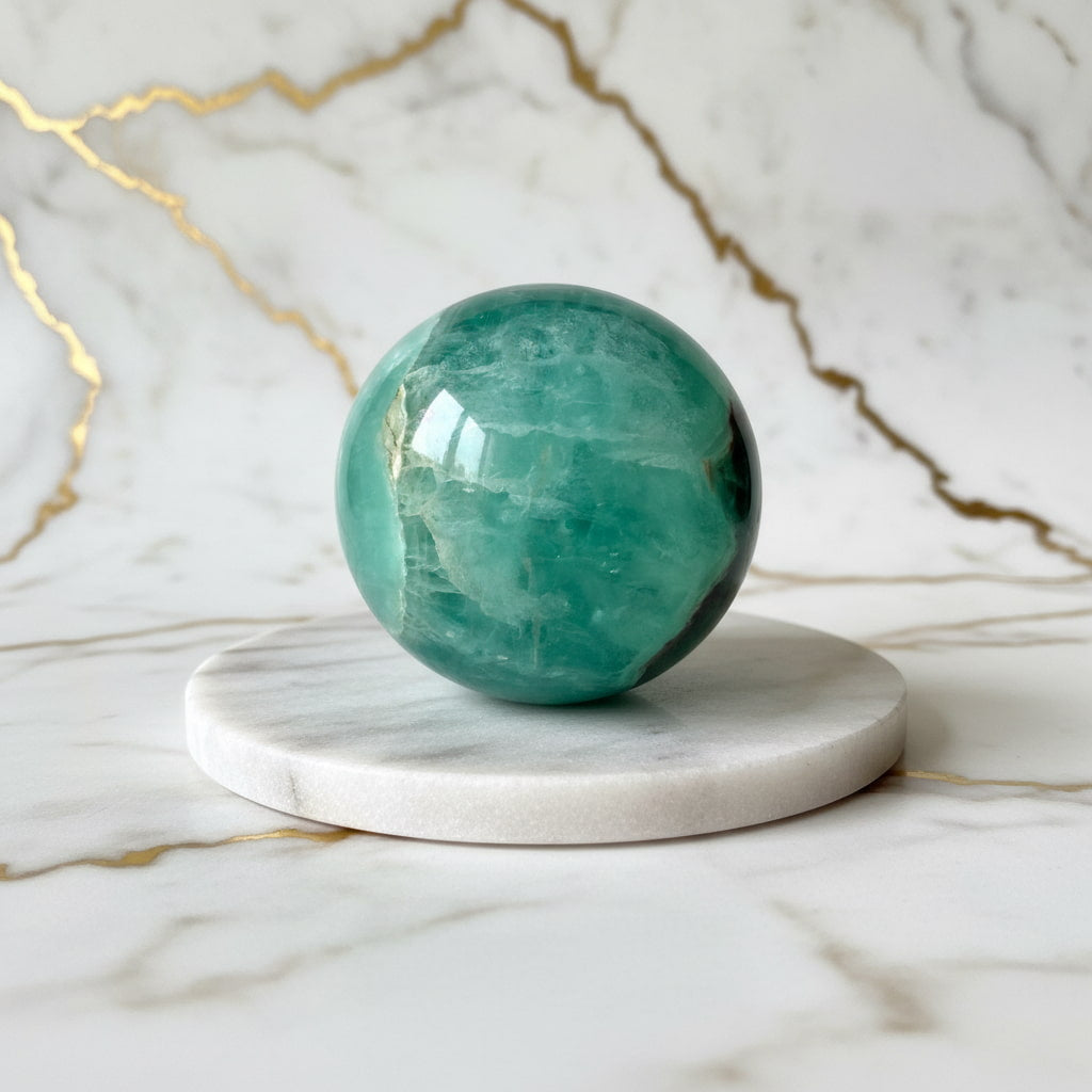 Fluorit Kugel – Leuchten & Strahlen CrystalScents