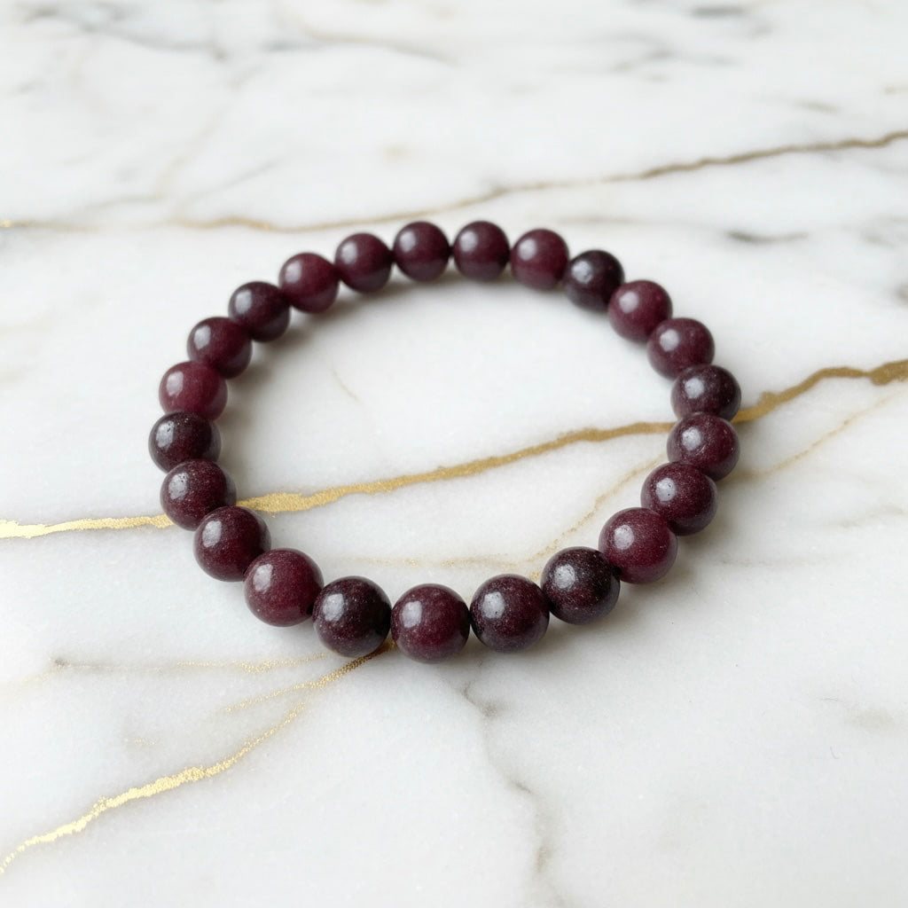 Granat Kugelarmband – Kraft & innere Stärke CrystalScents