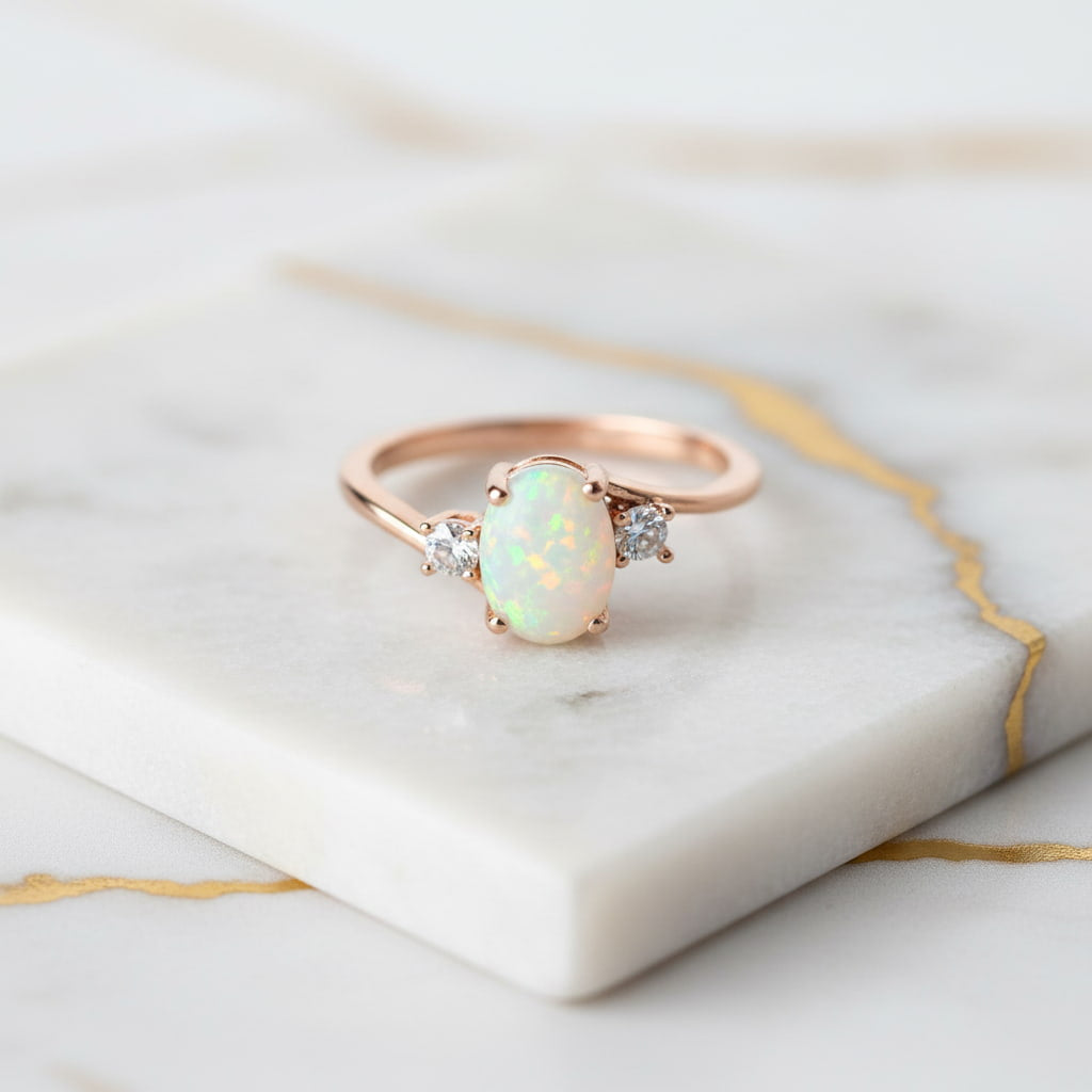 Opal Ring - Roségold & Filigran CrystalScents