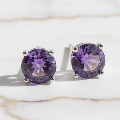Amethyst Ohrringe - Funkeln & Strahlen CrystalScents