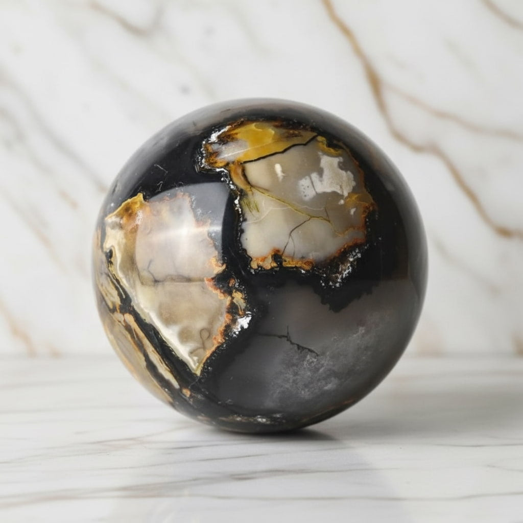Große Achat Kugel – Leuchtendes Kristalljuwel CrystalScents