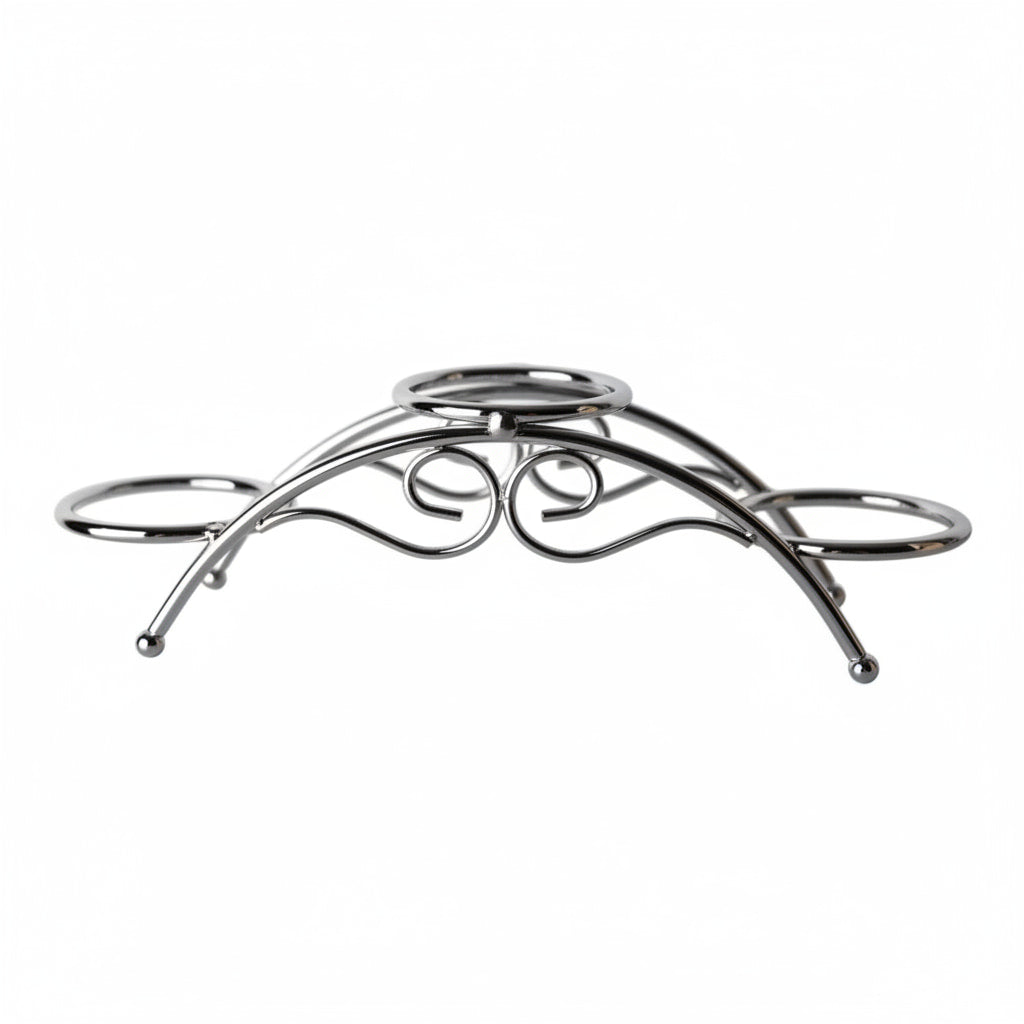 Kugelhalter Silber – Stilvoller Halter für 3 Kristallkugeln CrystalScents