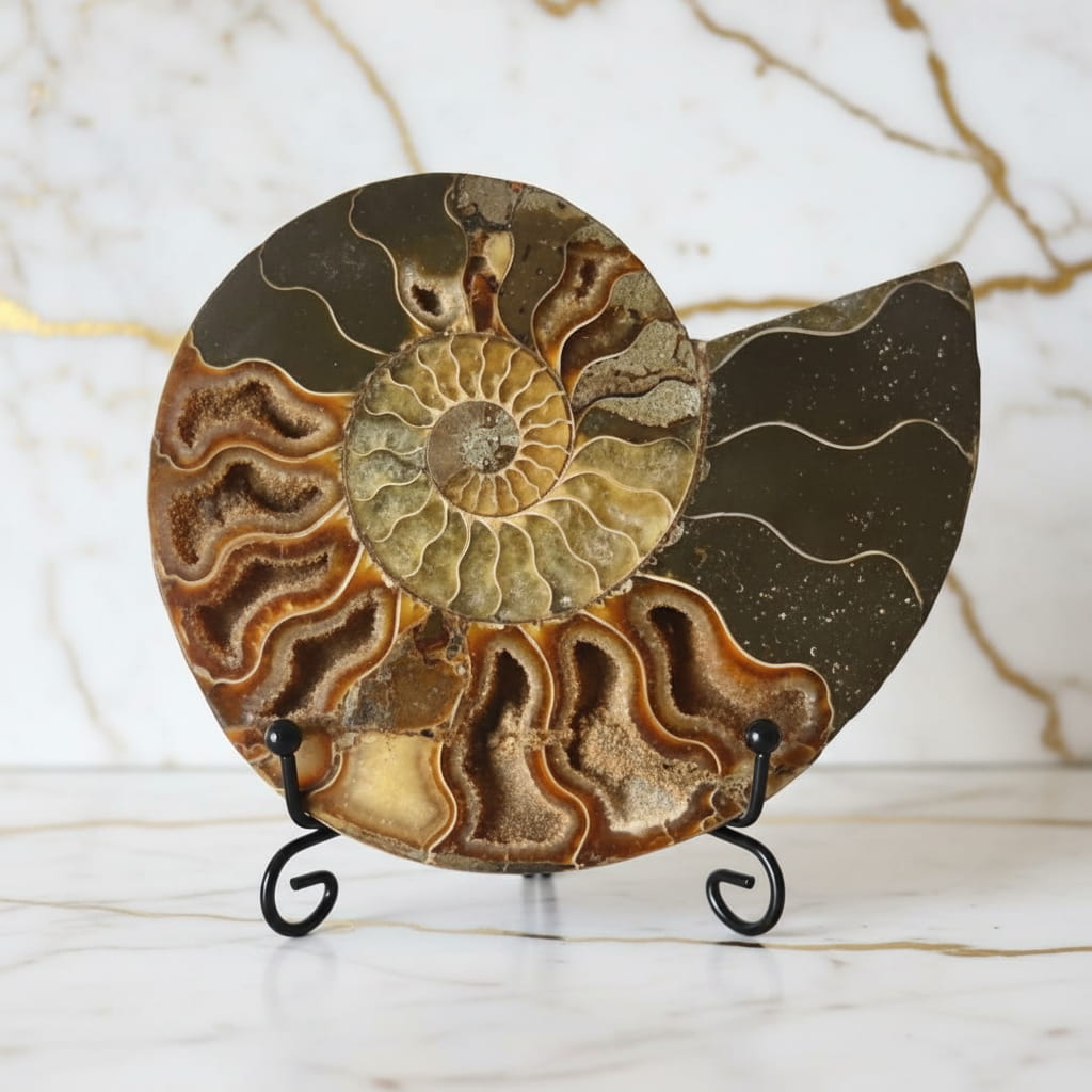 Ammonit Fossil – Fossiles Naturwunder für Deko & Meditation CrystalScents