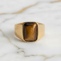 Tigerauge Ring - Klarheit & Fokus CrystalScents