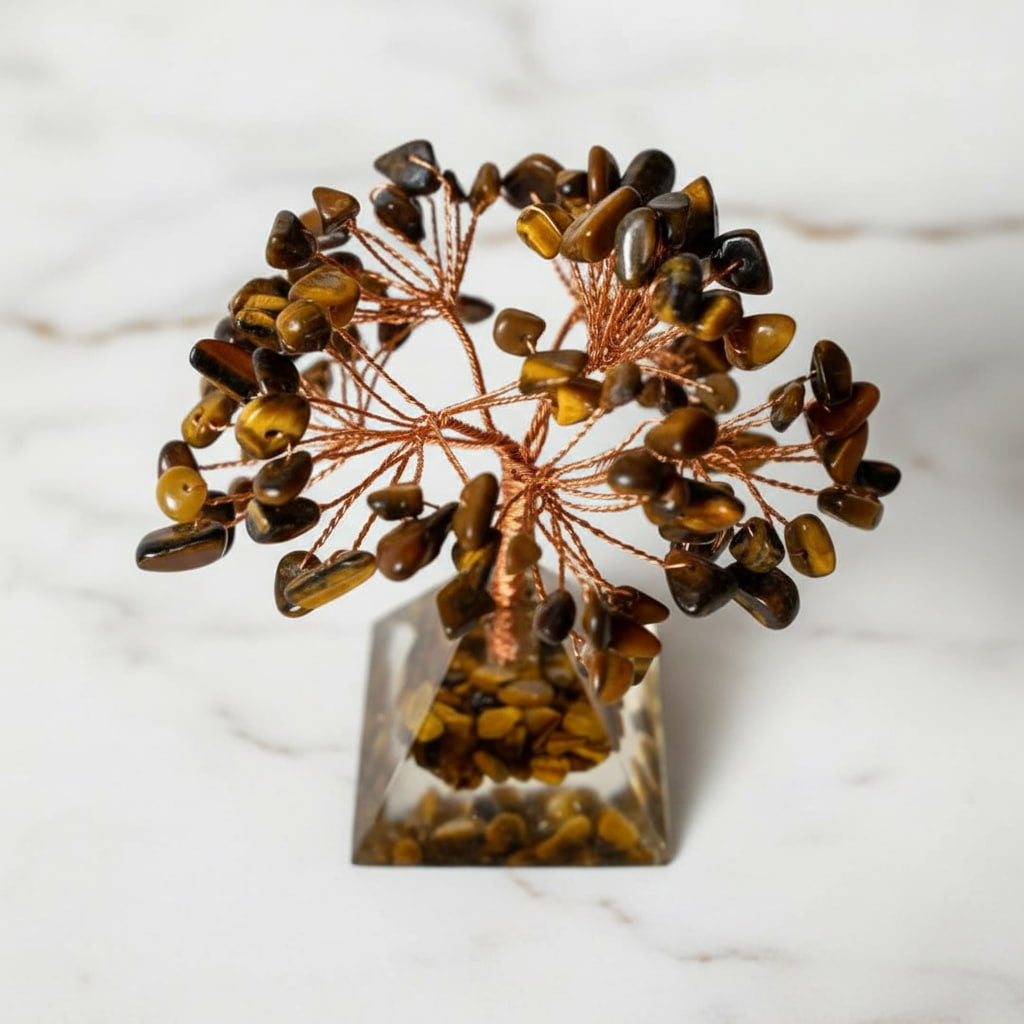 Tigerauge Baum - Kristallpyramide CrystalScents