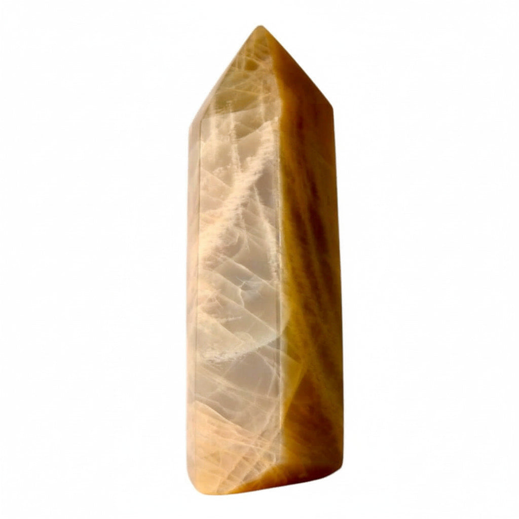Mondstein Obelisk – Energie & warme Akzente CrystalScents