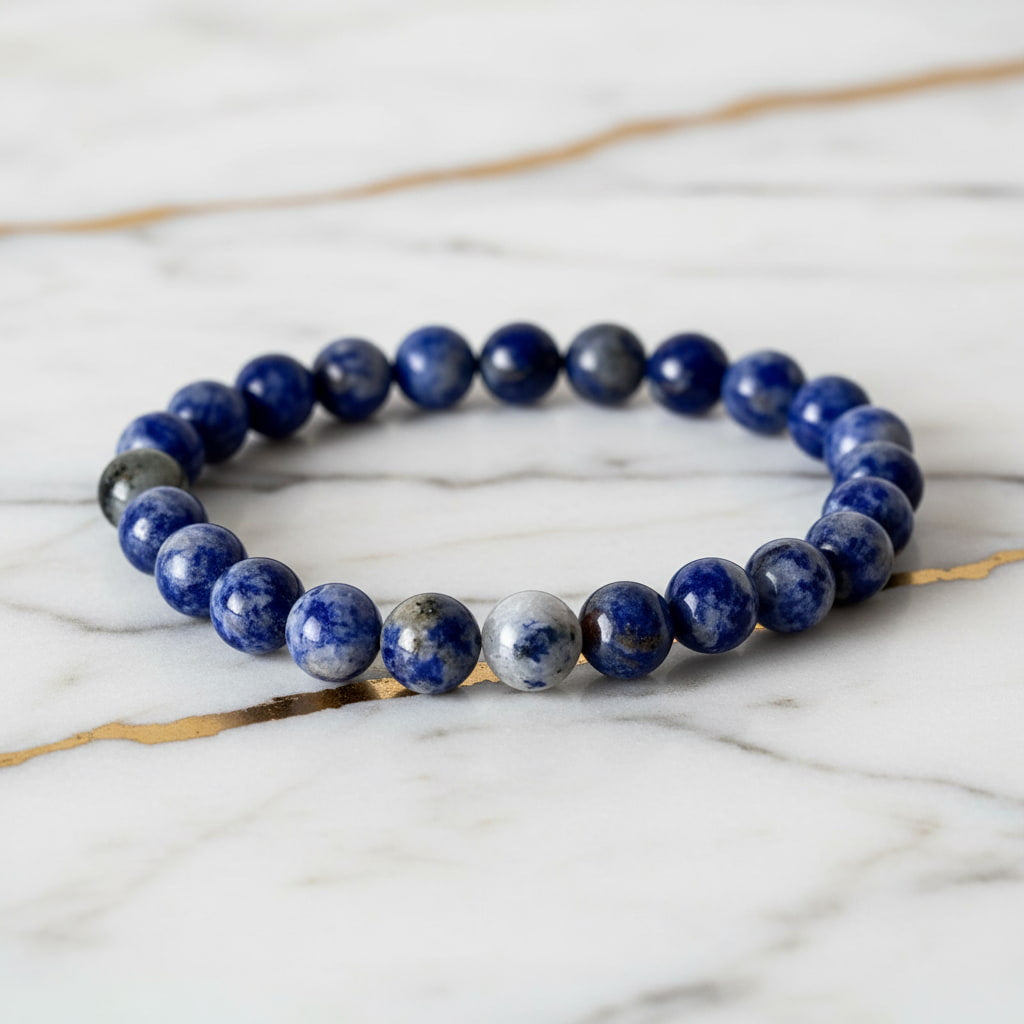 Sodalith Kugelarmband – Stilvolles Schmuckstück CrystalScents