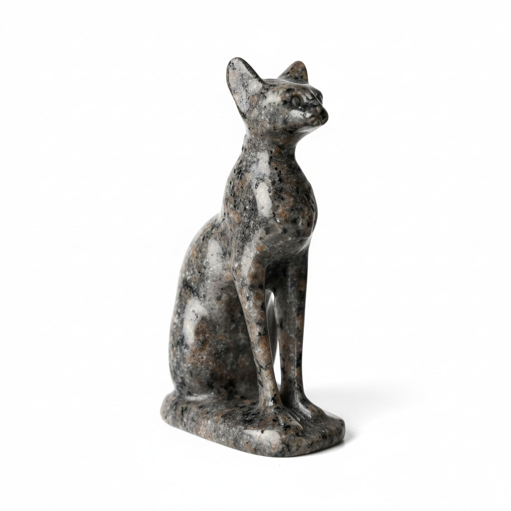 Yooperlite Katze - Skulptur mit UV-Reaktion CrystalScents