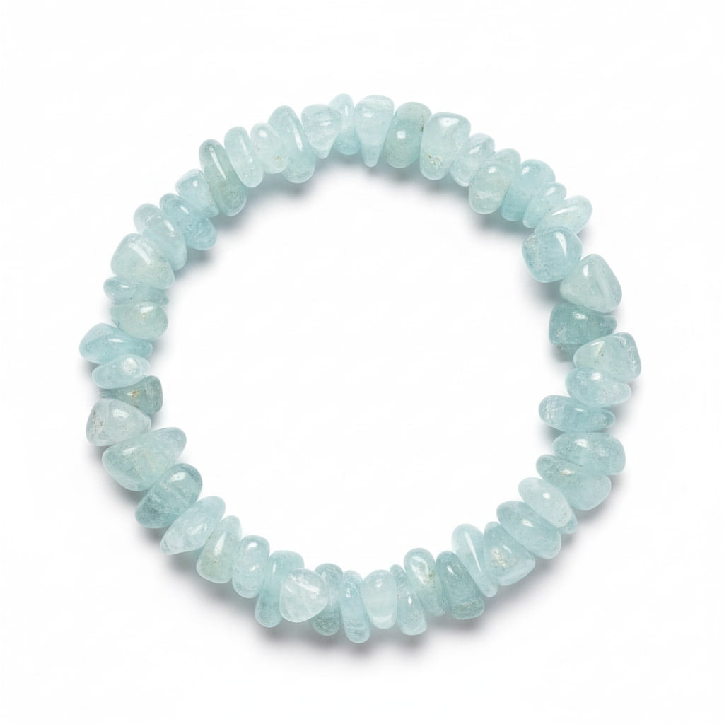 Aquamarin Splitterarmband – Klarheit & Stärke CrystalScents