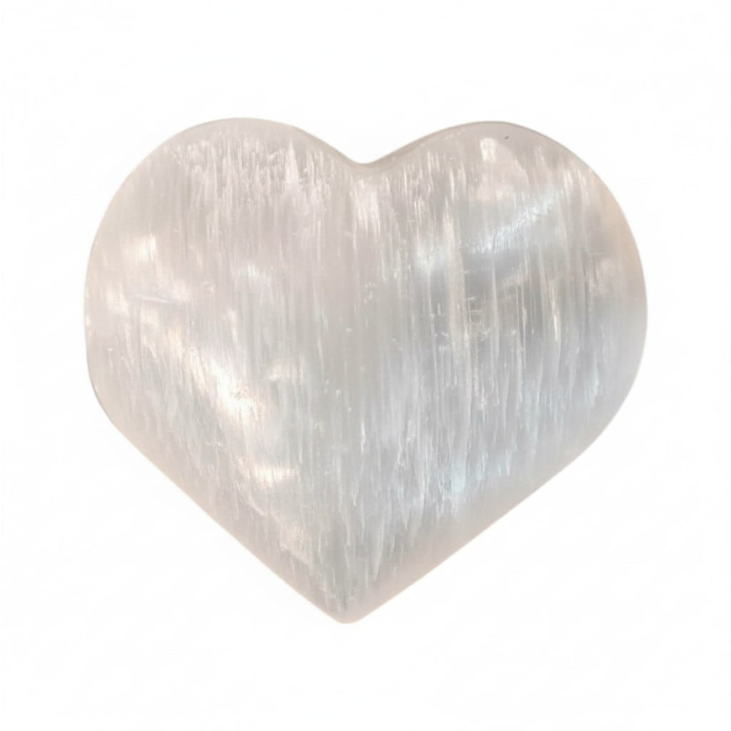 Selenit Herz – Reines Licht in Stein CrystalScents