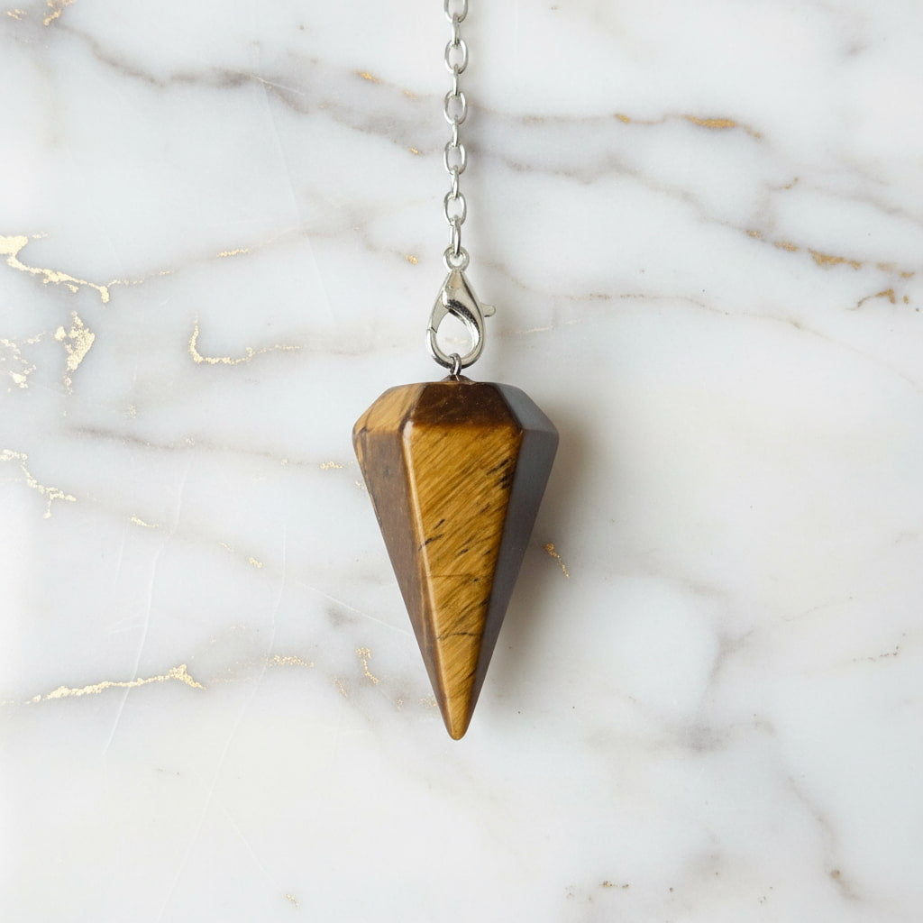 Tigerauge Pendel – Mut & Stabilität CrystalScents