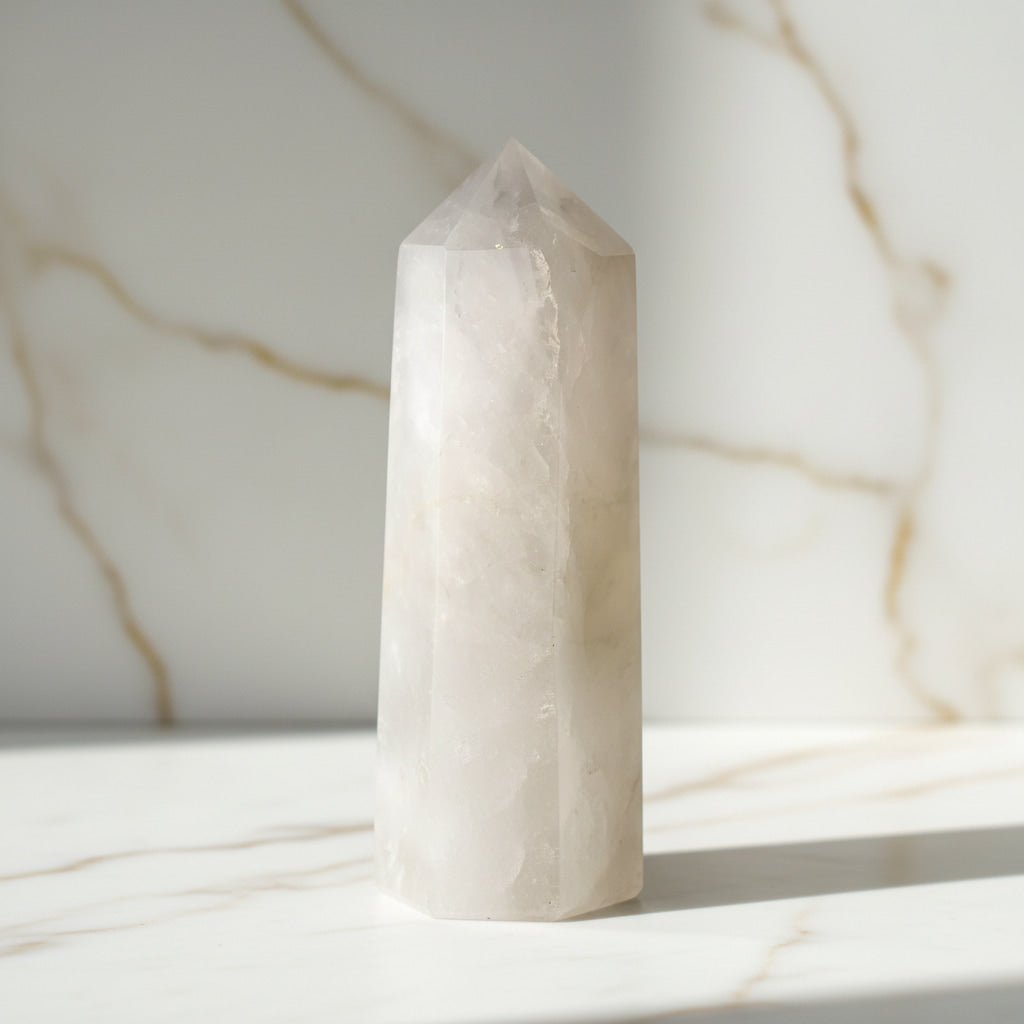 Großer Bergkristall Obelisk - für positive Energie CrystalScents