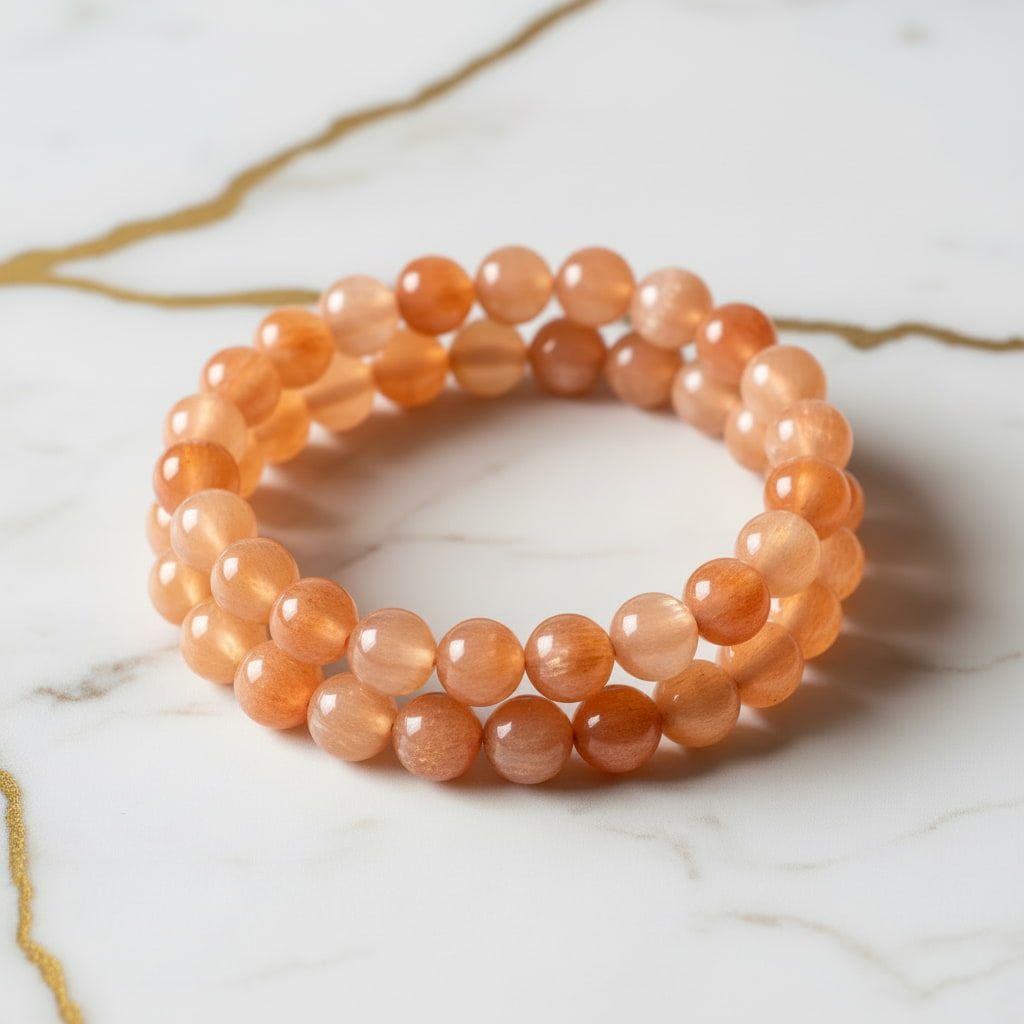 Sonnenstein Kugelarmband – Optimismus & Glück CrystalScents