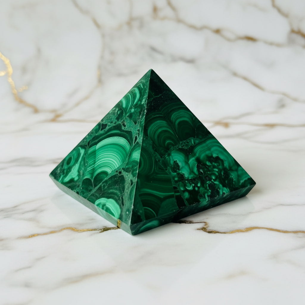 Malachit Pyramide – Harmonie & Transformation CrystalScents