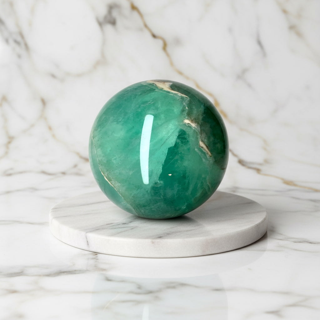 Fluorit Kugel – Leuchten & Strahlen CrystalScents