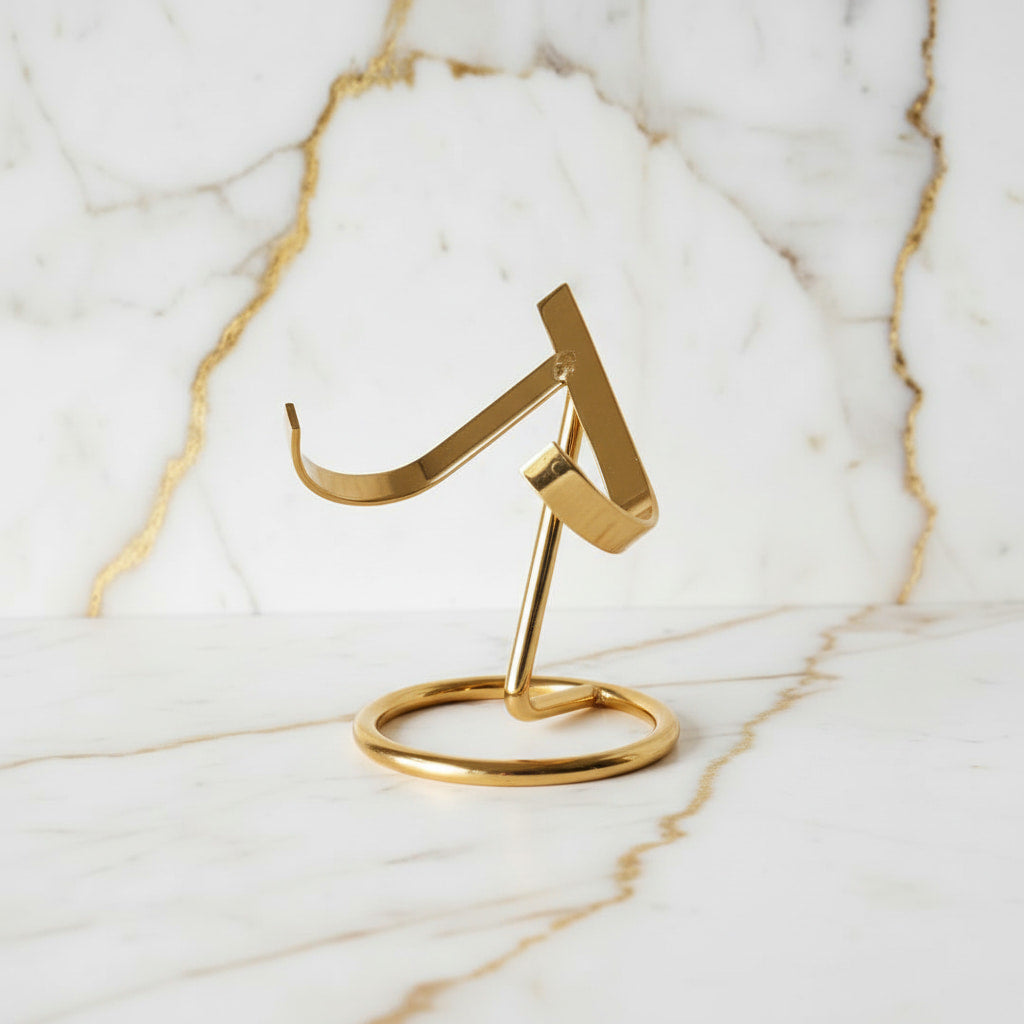 Kristallhalter Gold – Präsentation für deine Kristalle CrystalScents