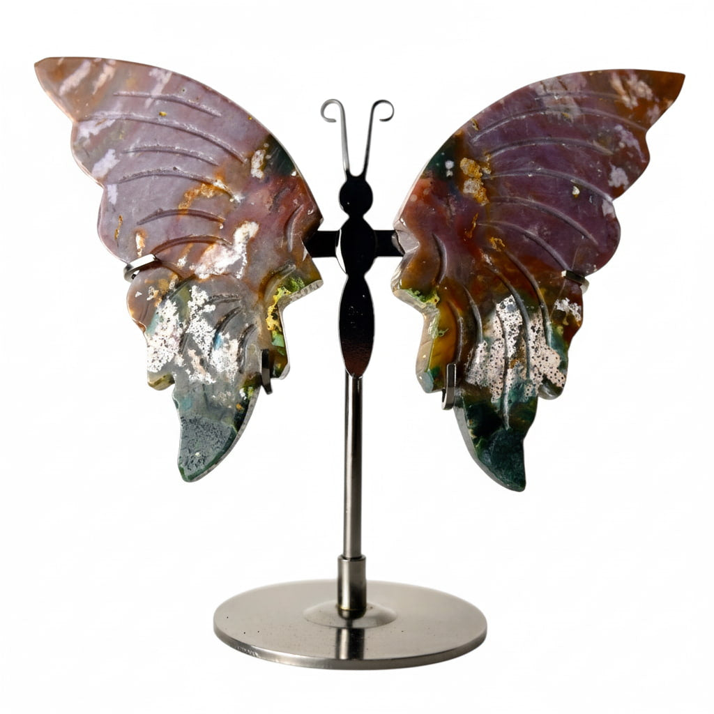 Mexikanischer Achat Schmetterling mit farbenfrohem Flügeln CrystalScents