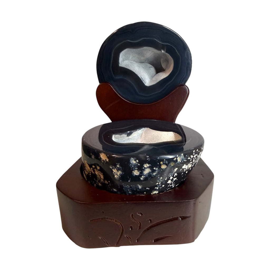 Achat Truhe - Schwarze Schönheit CrystalScents