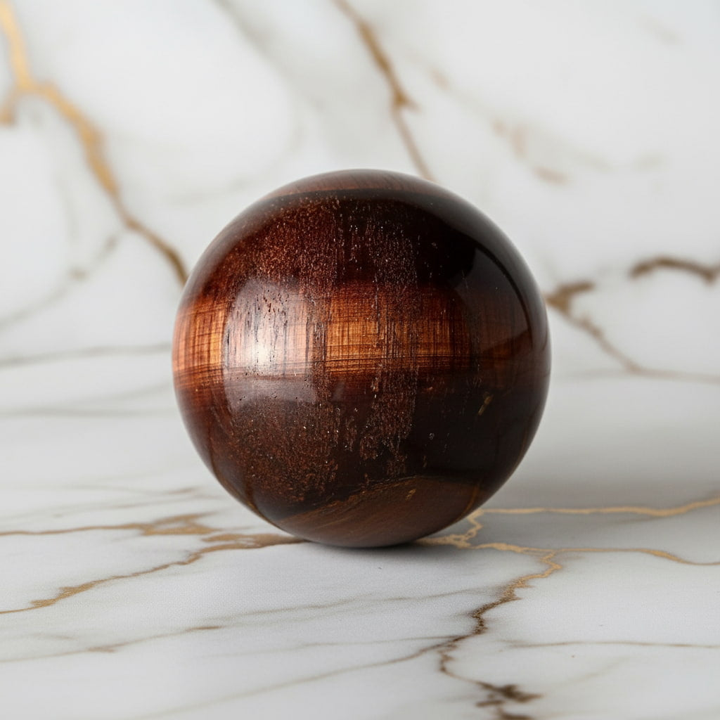 Tigerauge Kugel – intensives Rot CrystalScents