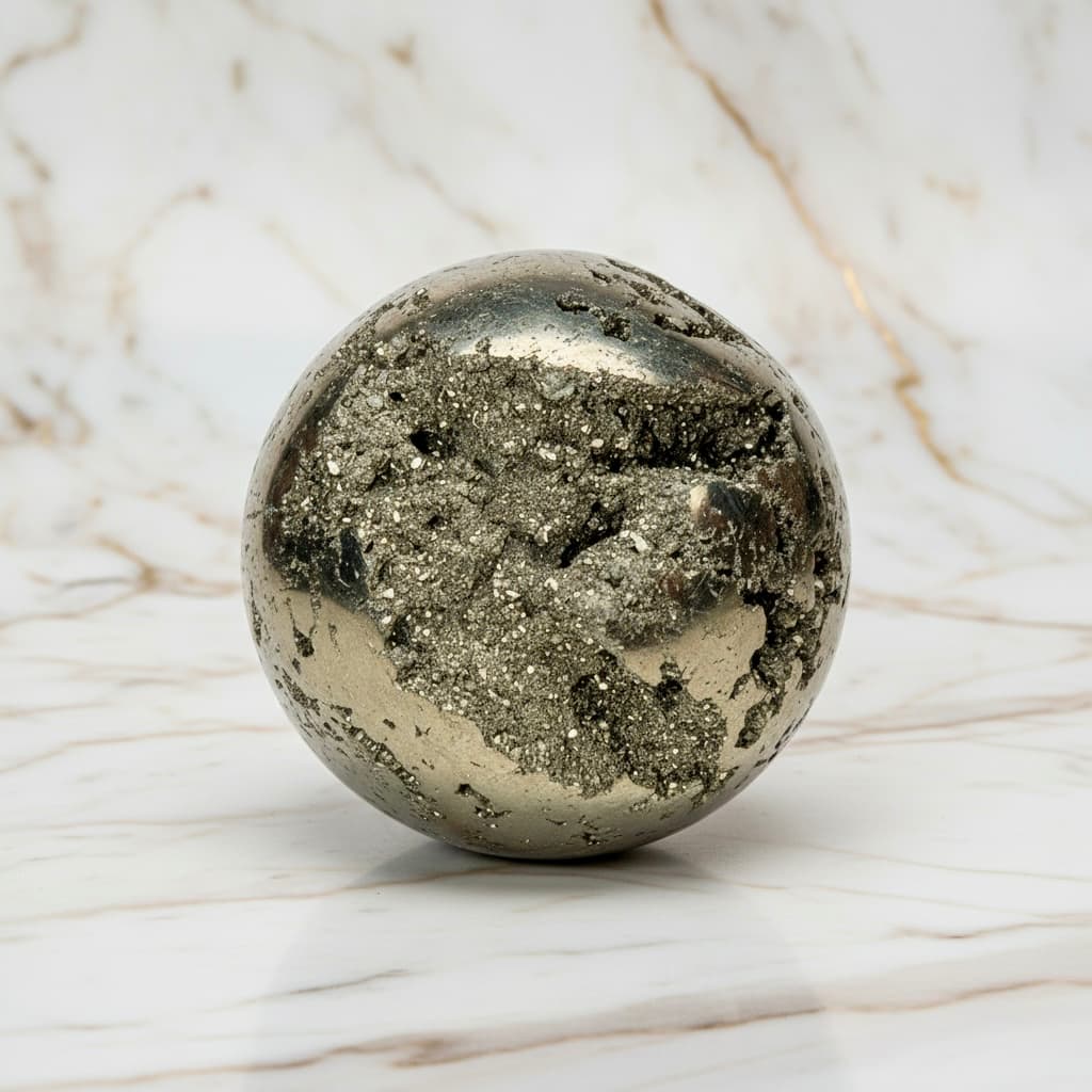 Pyrit Kugel - Finanzielle Energie CrystalScents