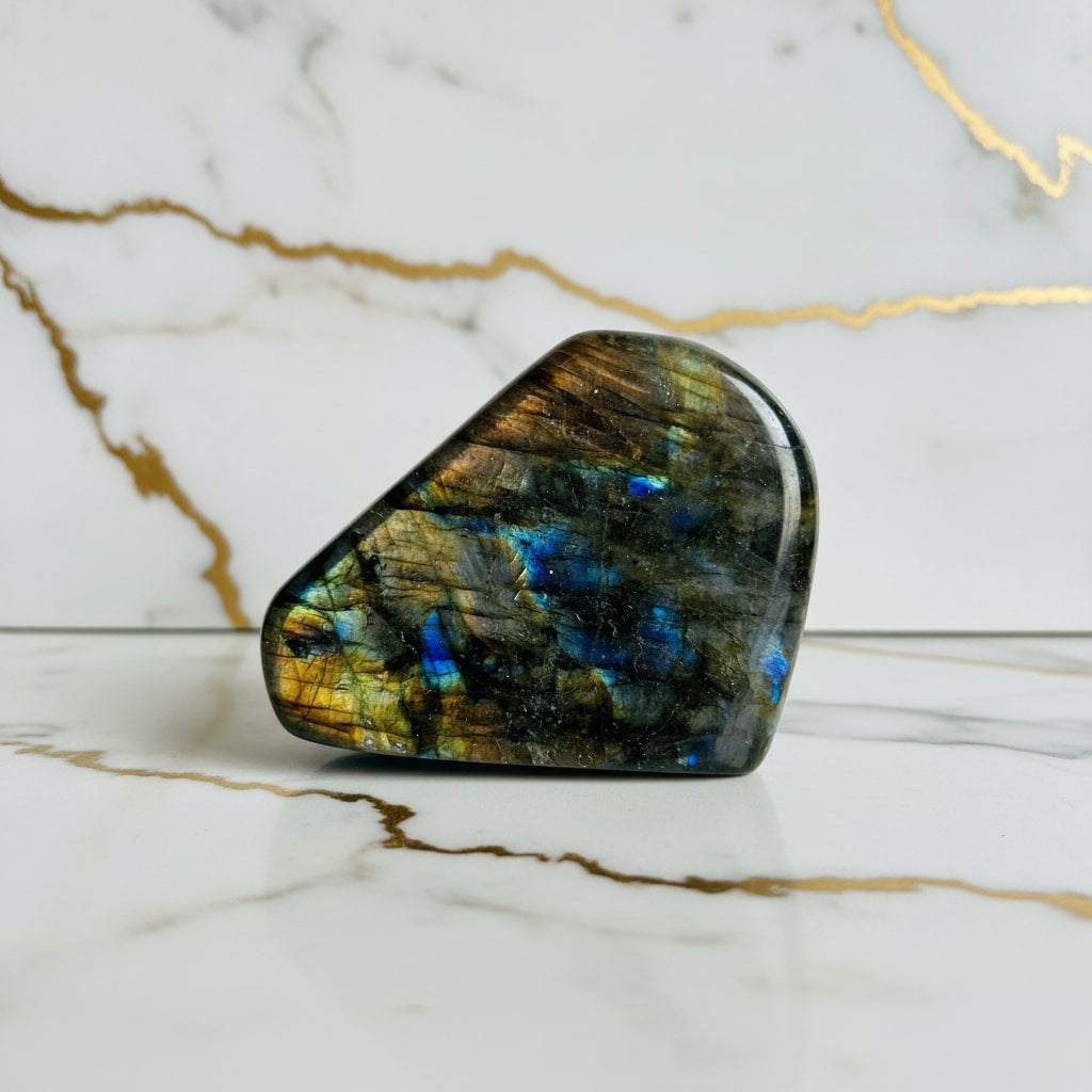 Labradorit Freiform – Dekorationsstück mit geheimnisvollem Glanz CrystalScents