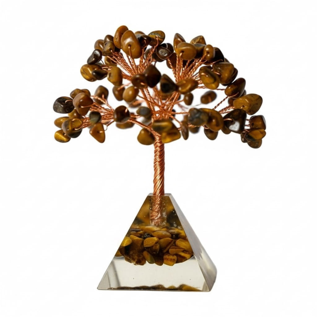 Tigerauge Baum - Kristallpyramide CrystalScents