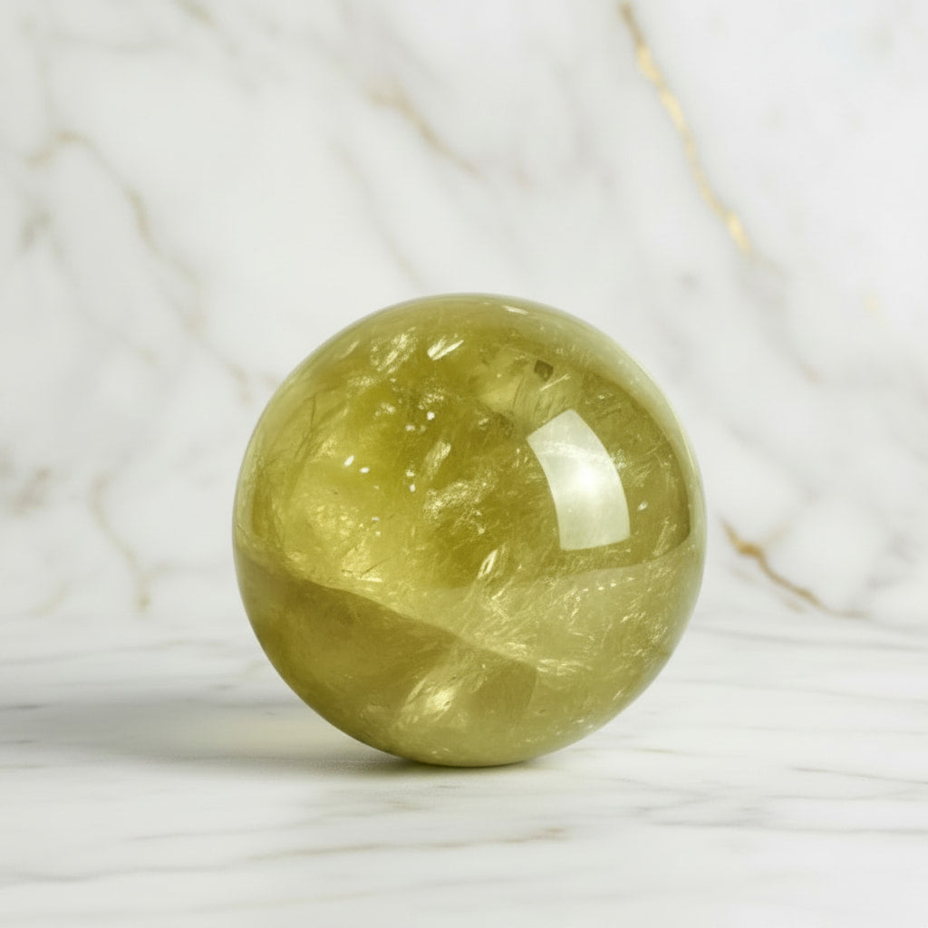 Citrin Kugel - Wärme & Sonne CrystalScents