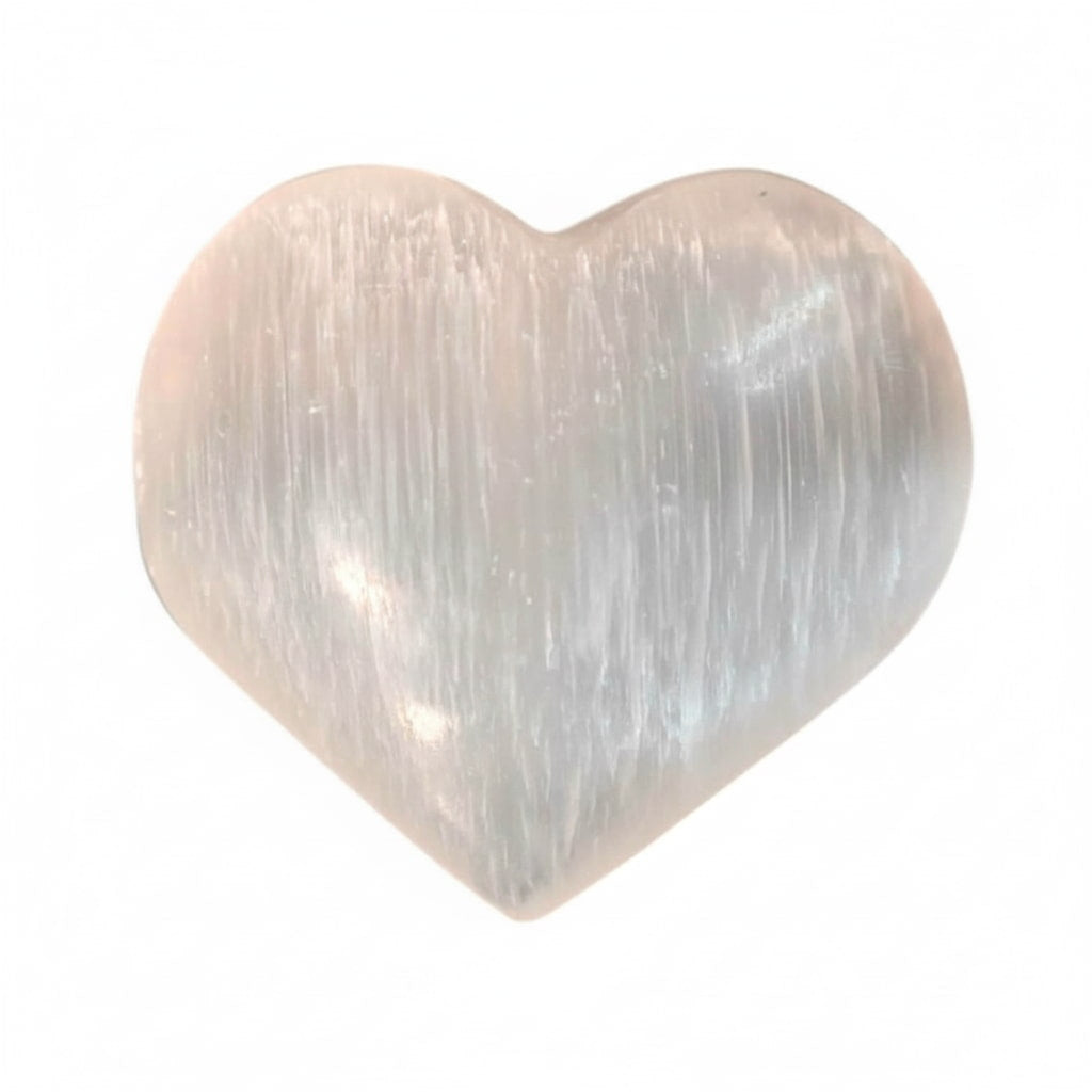 Selenit Herz – Reines Licht in Stein CrystalScents