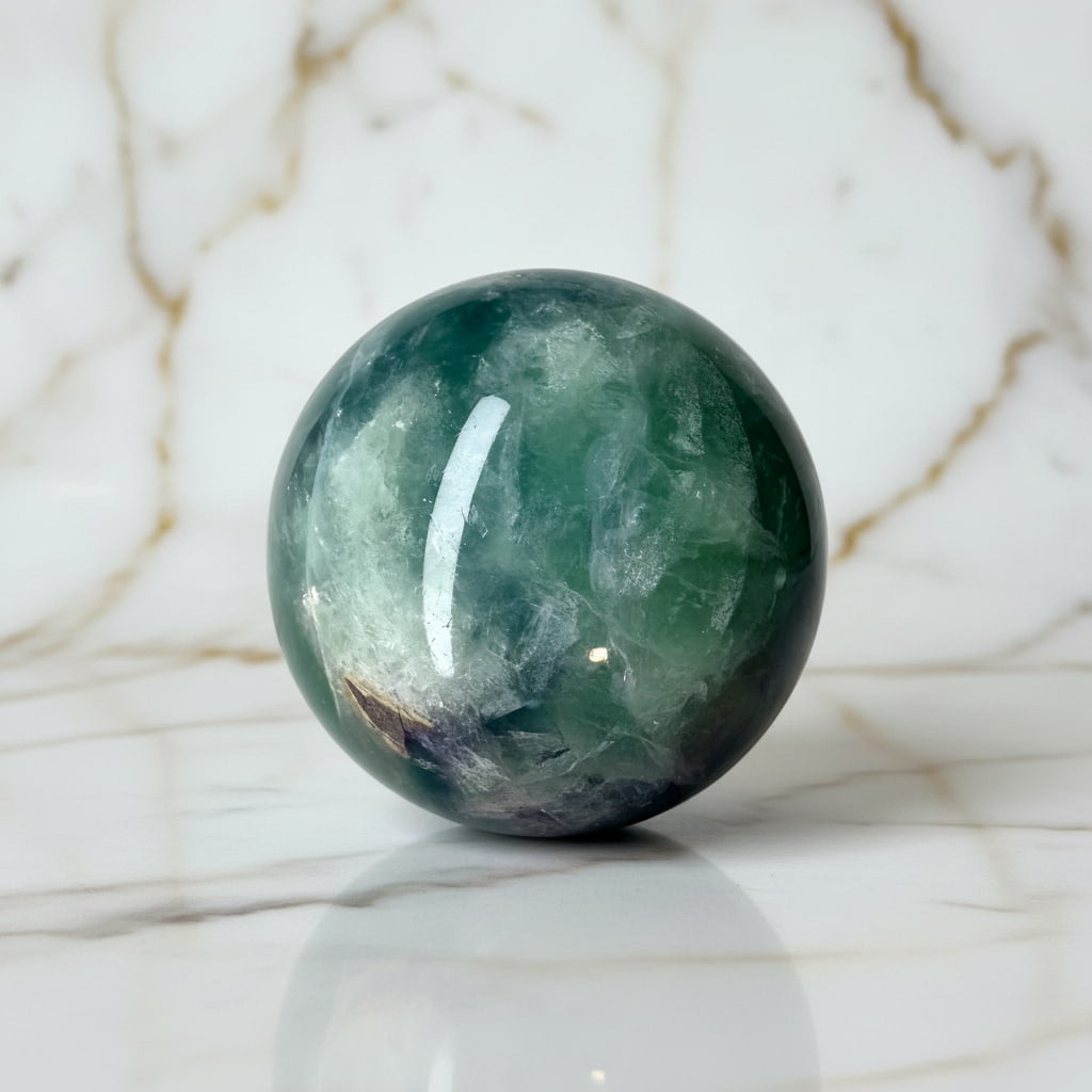 Fluorit Kugel – Balance & Kraft CrystalScents