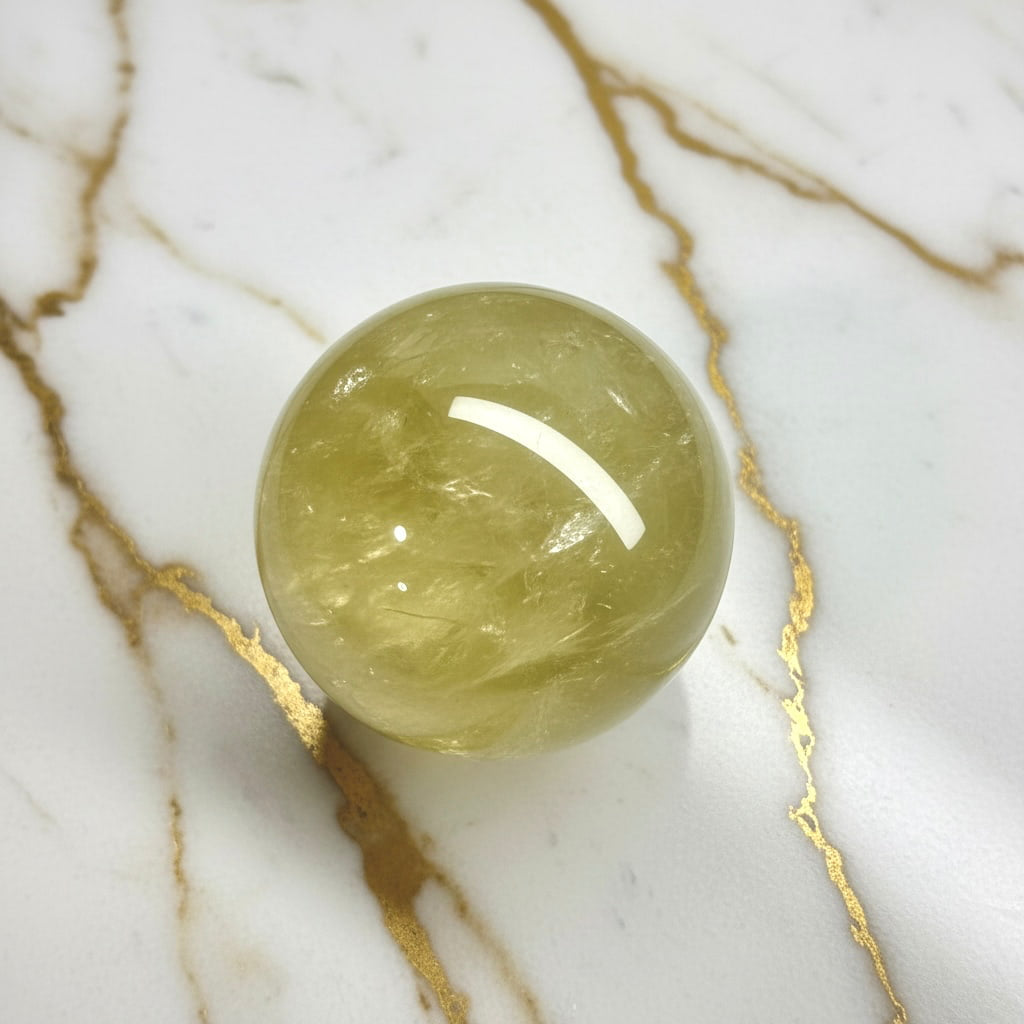 Citrin Kugel - Wärme & Sonne CrystalScents