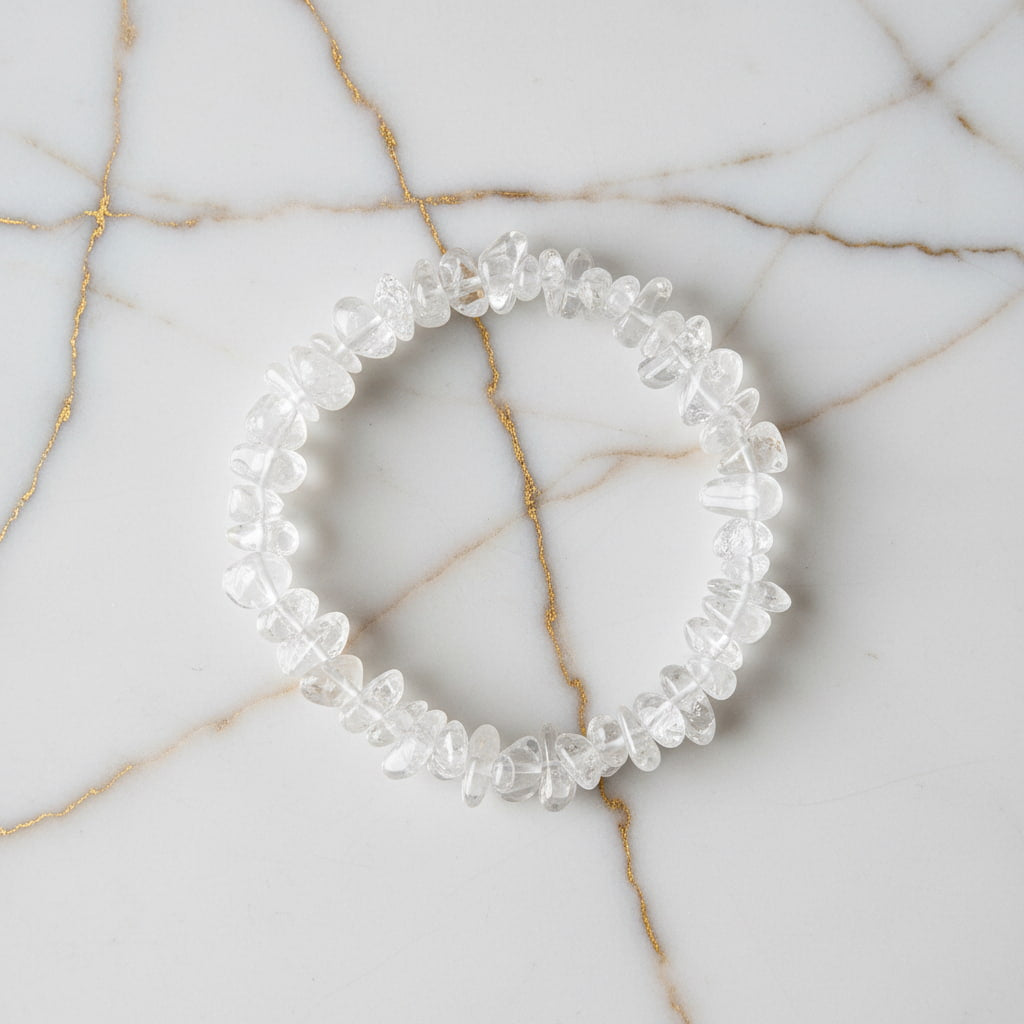 Bergkristall Splitterarmband – Ausgeglichenheit & Gelassenheit CrystalScents
