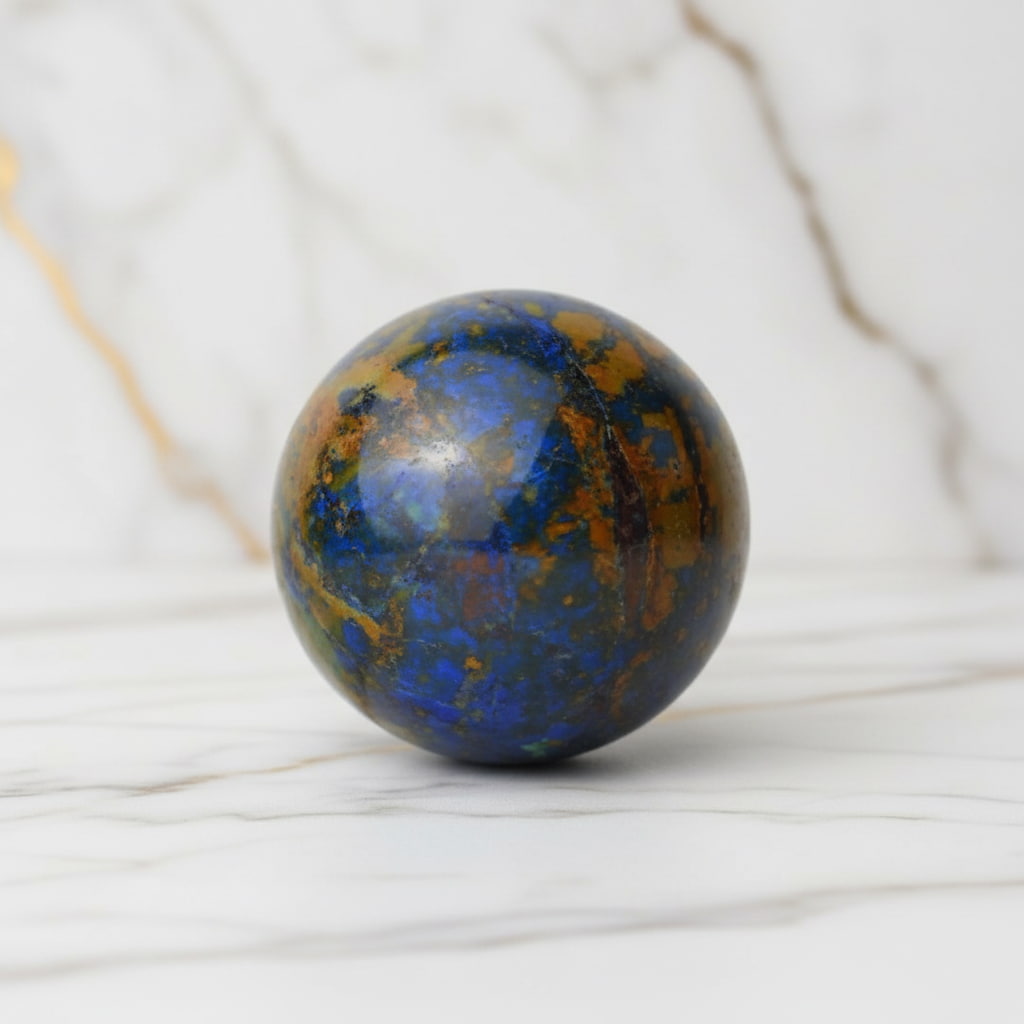Phönix Lapislazuli Kugel – Erneuerung & Stärke CrystalScents