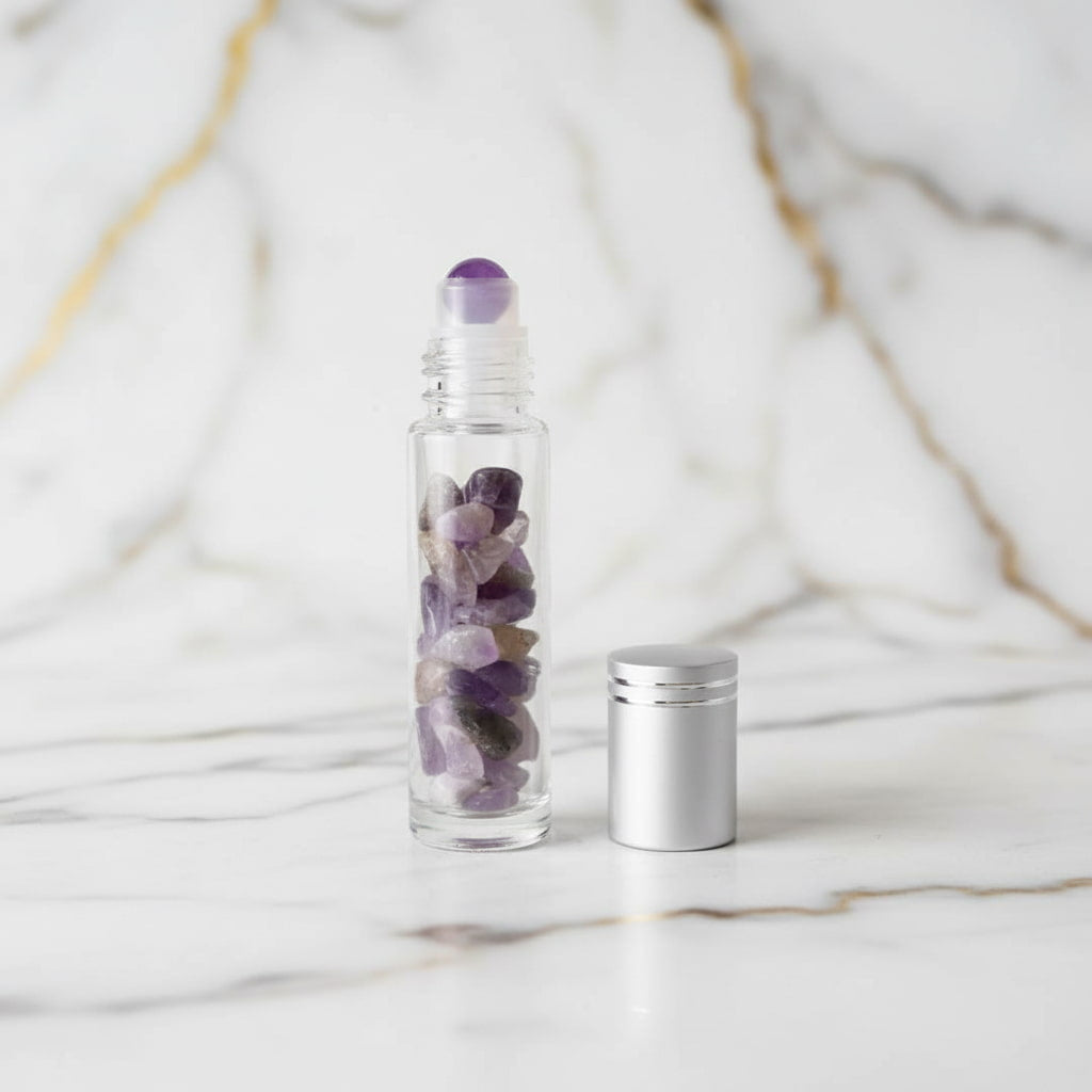 Amethyst Ölroller – Kristall für Achtsamkeit & Wohlbefinden CrystalScents