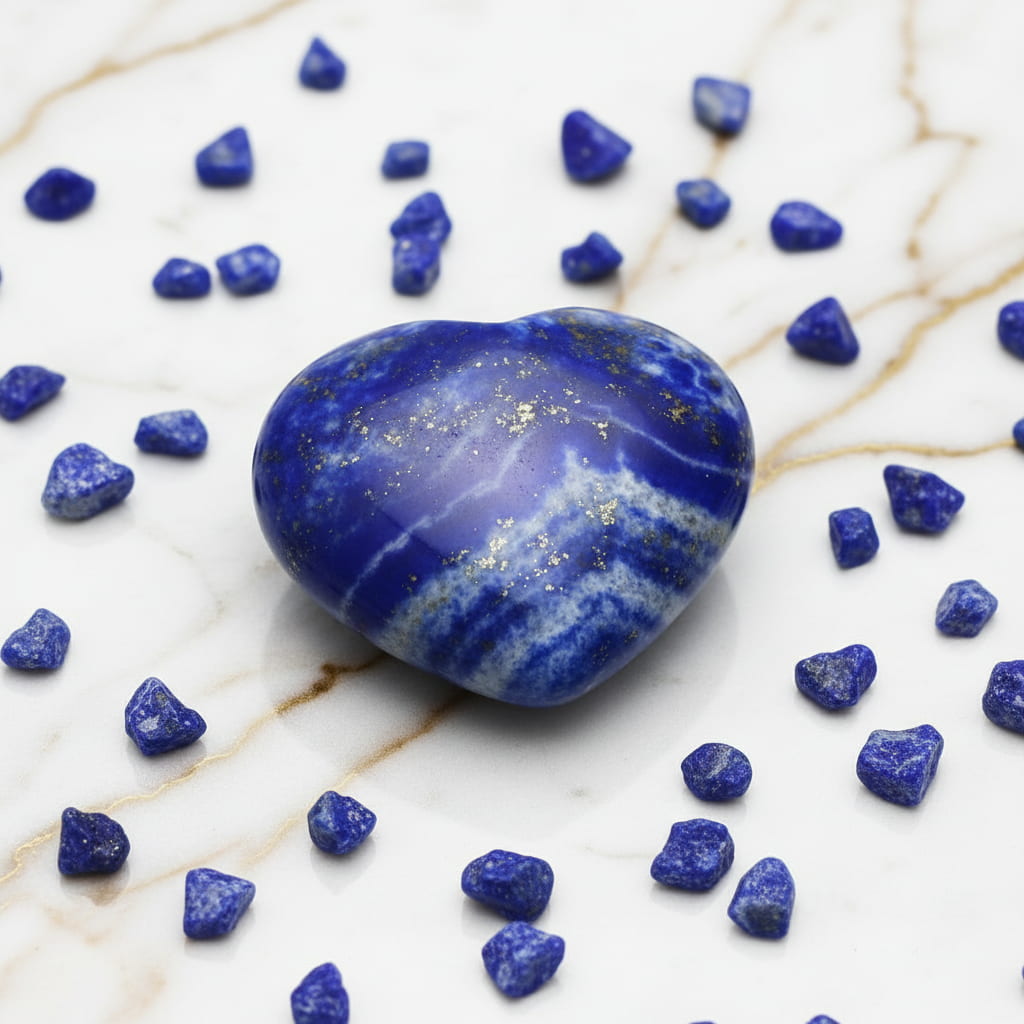 Mini Lapislazuli Herz - Tiefblaue Kleinigkeit CrystalScents
