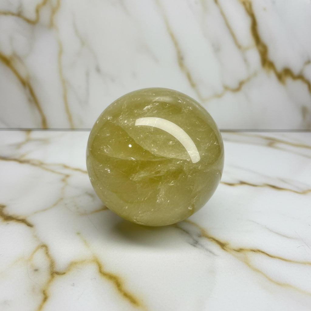 Citrin Kugel - Wärme & Sonne CrystalScents