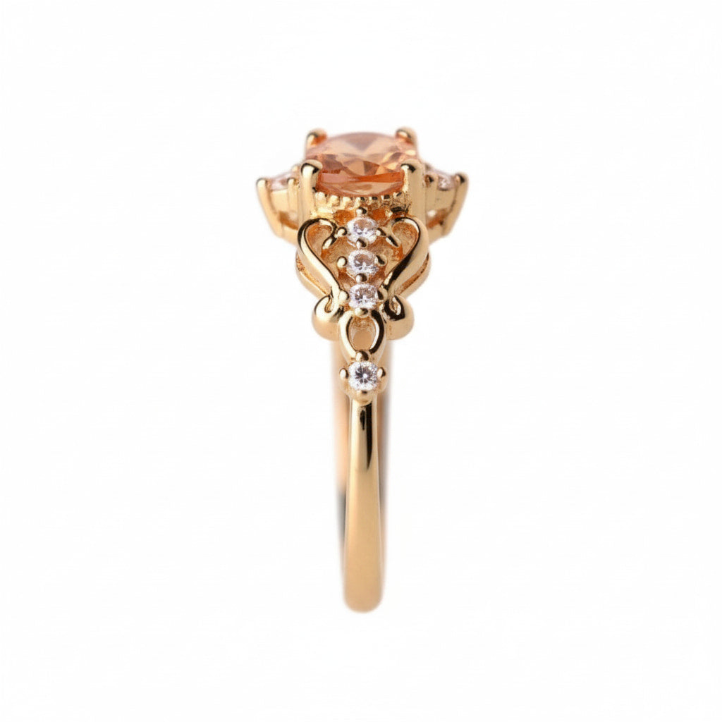 Ring mit orangem Stein – elegantes Schmuckstück für warme Akzente CrystalScents