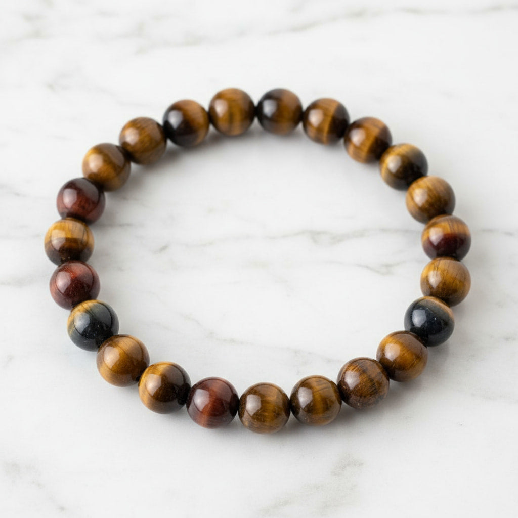 Tigerauge Kugelarmband - Schützender Begleiter CrystalScents