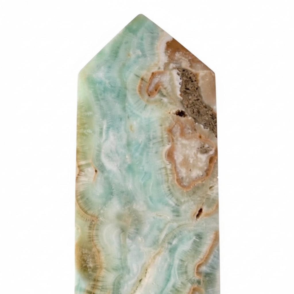 Aragonit Obelisk – Klarheit & Harmonie CrystalScents