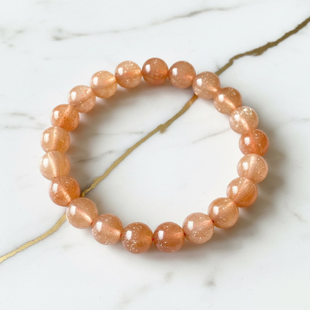 Sonnenstein Kugelarmband – Optimismus & Glück CrystalScents