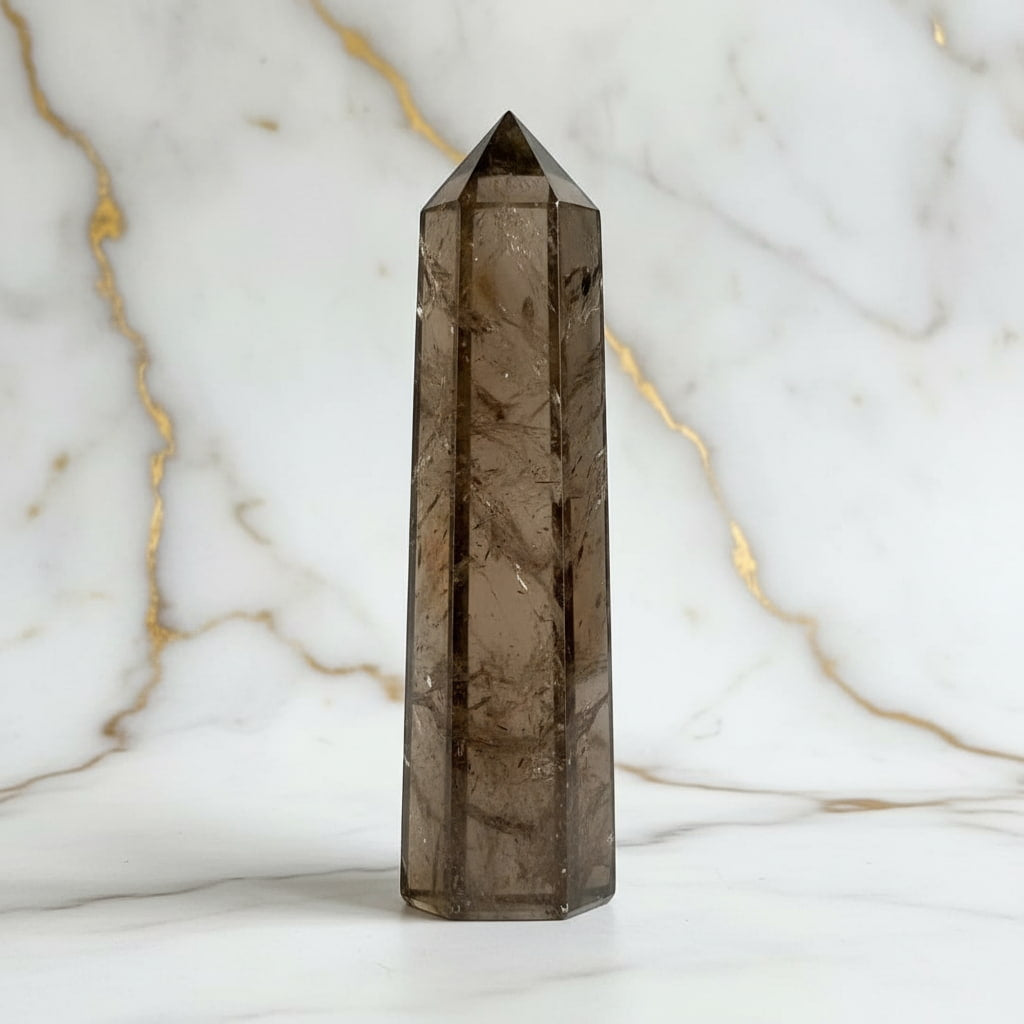 Rauchquarz Obelisk - Mystisch & Dunkel CrystalScents