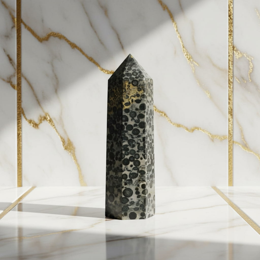 Leoparden Jaspis Obelisk – Kraftvolle Wirkung CrystalScents