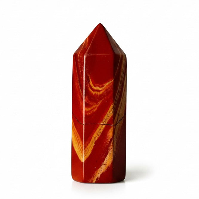 Mini Roter Jaspis Obelisk – Erdung & Stärke CrystalScents