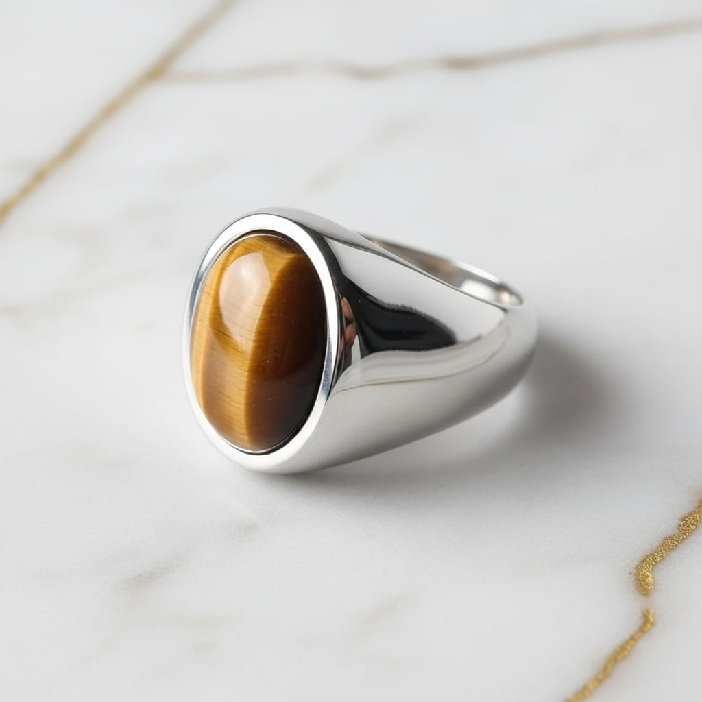 Tigerauge Ring - Schutz & Gelassenheit CrystalScents