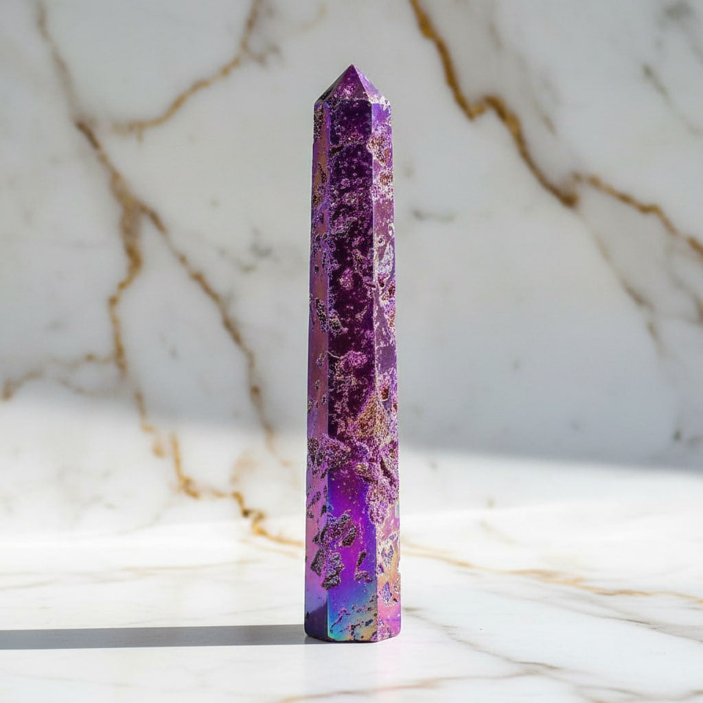 Sphalerit Obelisk - Violette Aura CrystalScents