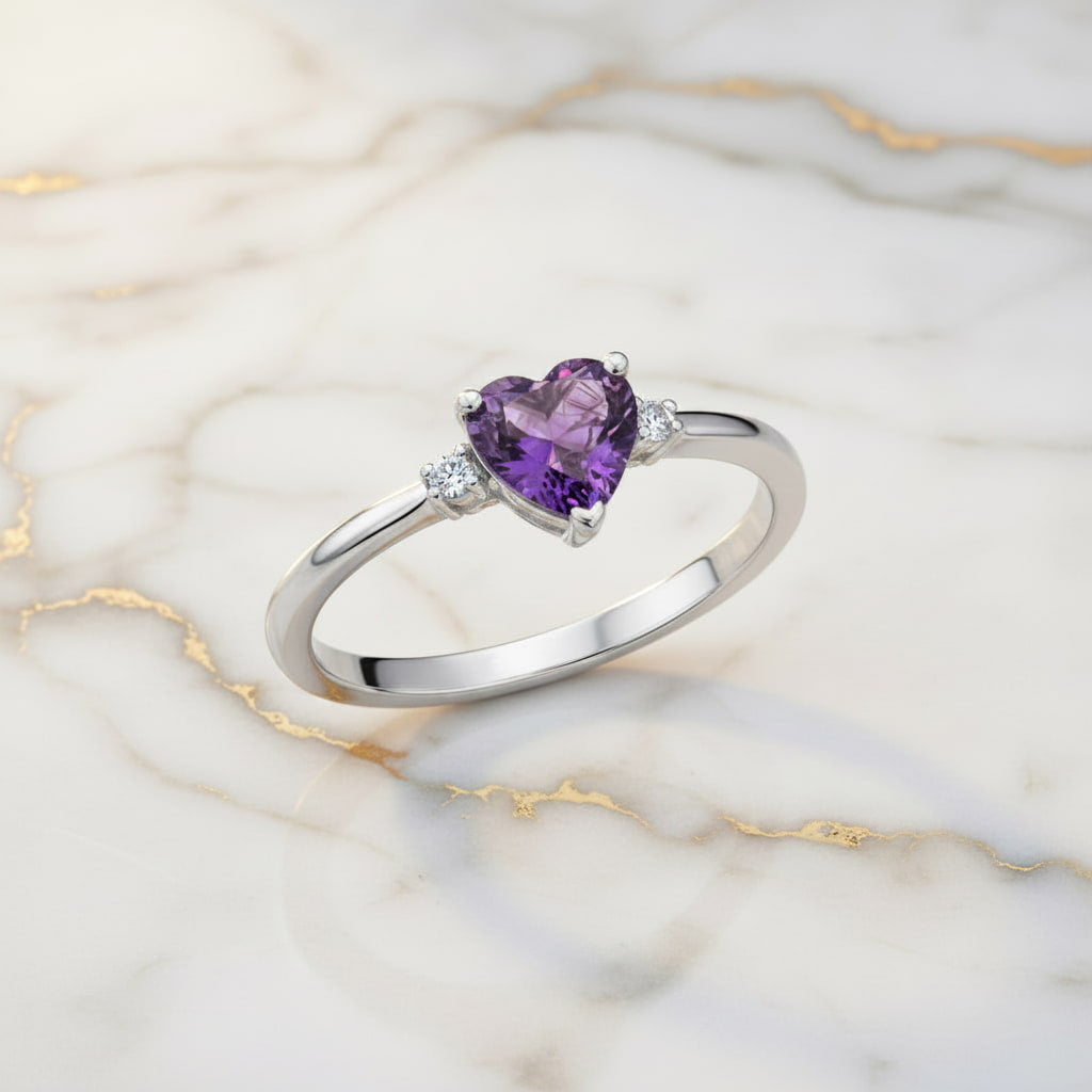 Amethyst Ring - Liebevoller Begleiter CrystalScents
