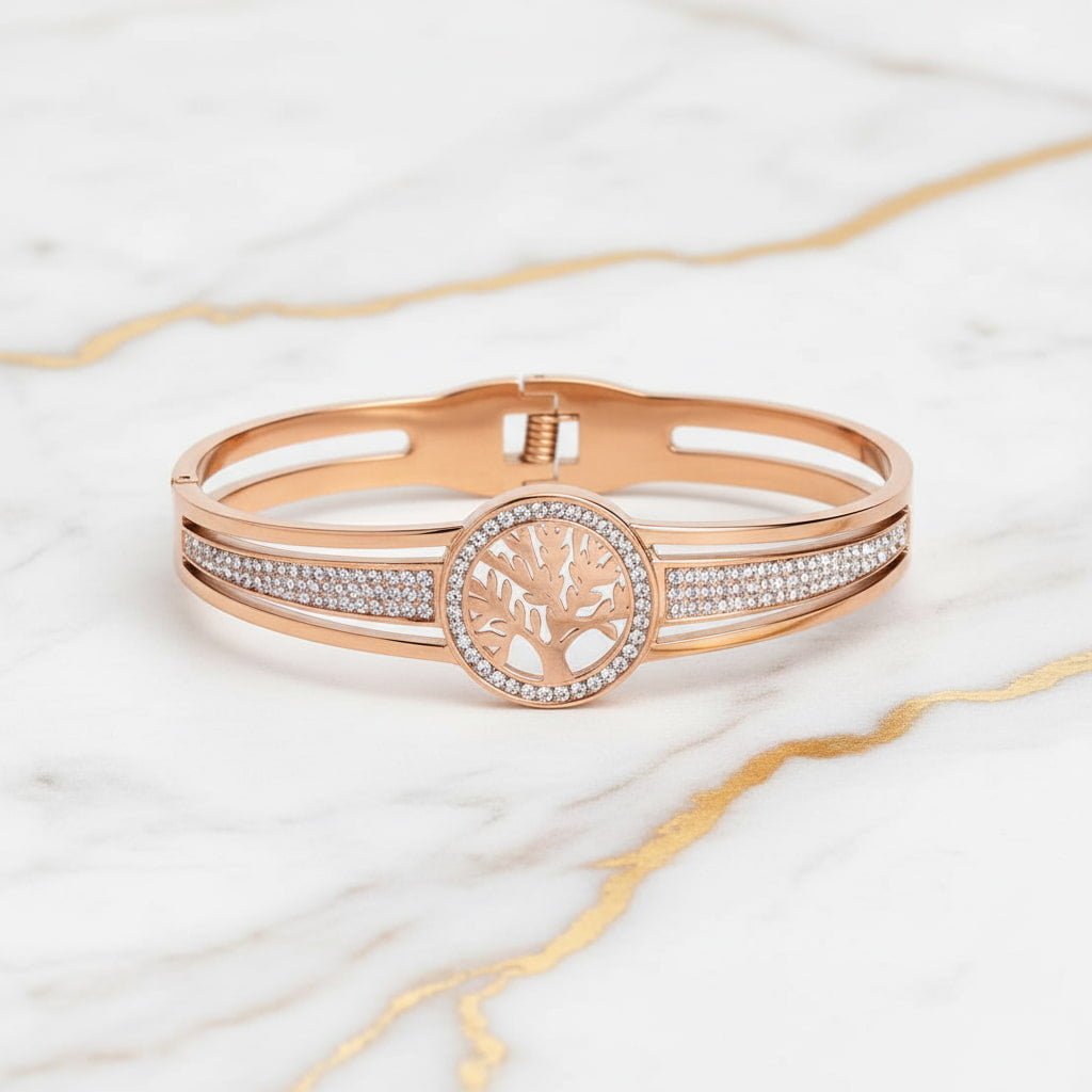 Armband Roségold – Baum des Lebens CrystalScents