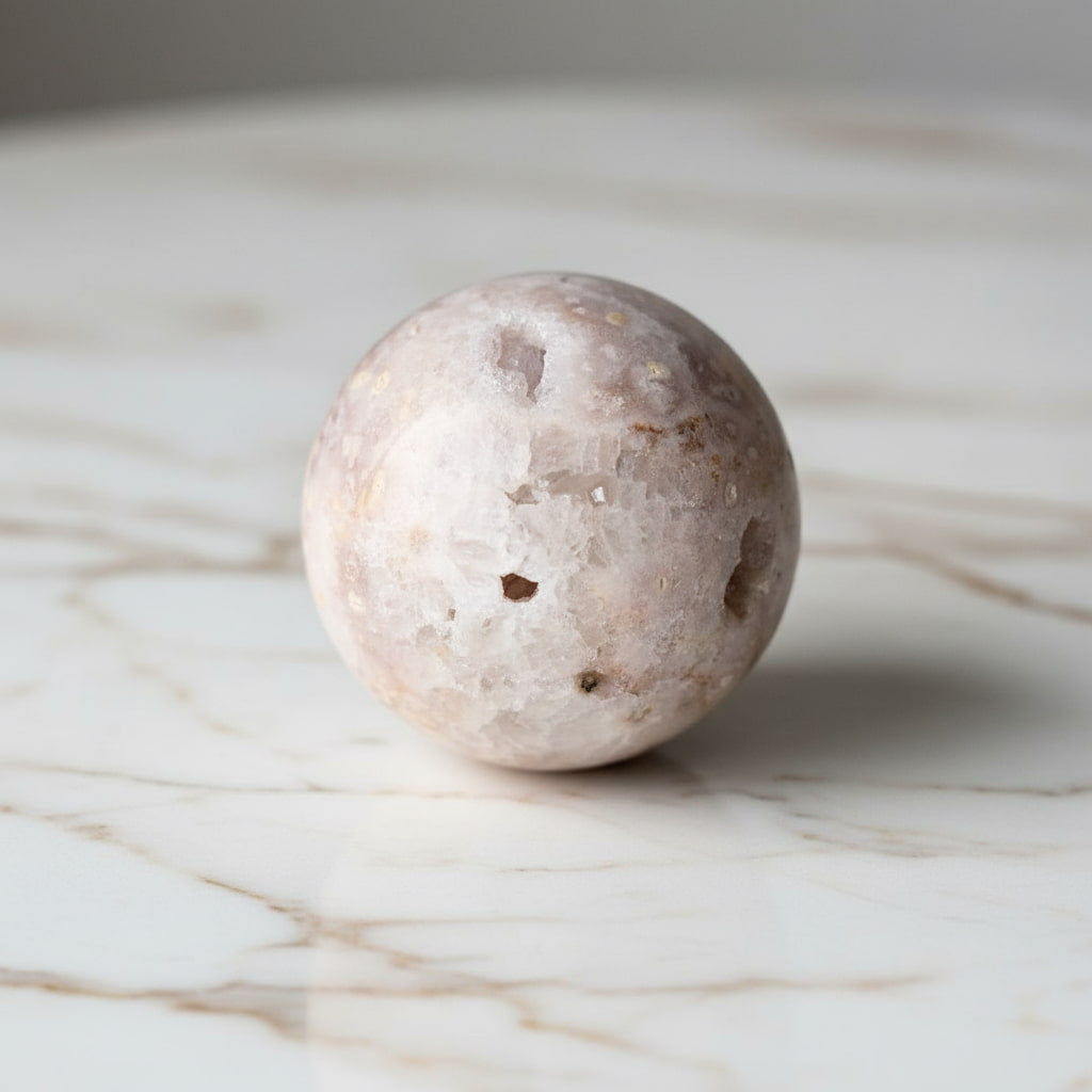 Rosa Amethyst Kugel – Glitzertraum für Harmonie & Balance CrystalScents