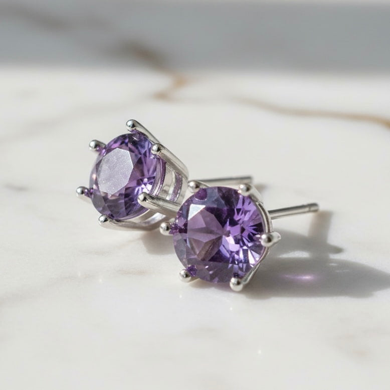 Amethyst Ohrringe - Funkeln & Strahlen CrystalScents
