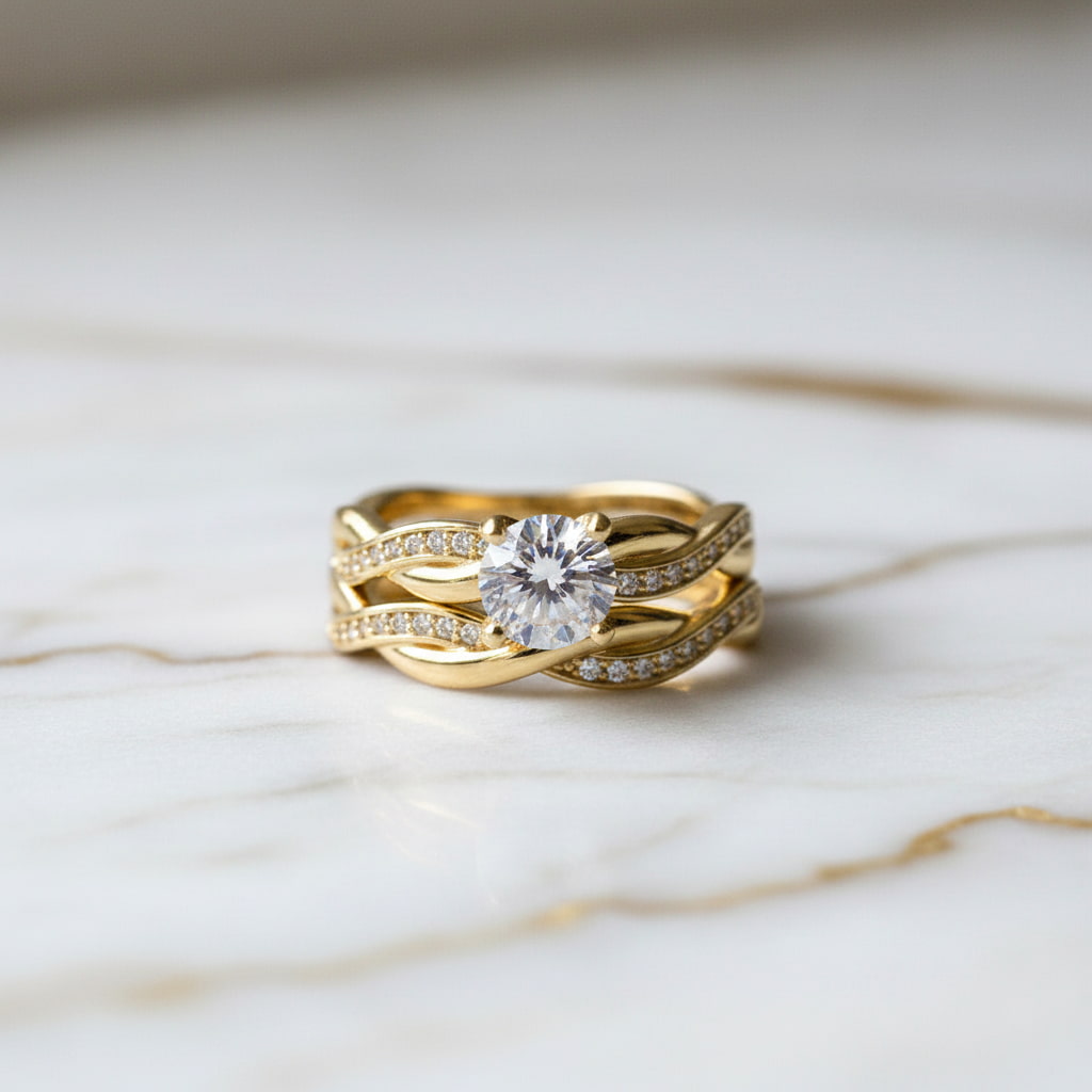 Ring – 2-teiliges, geflochtenes Design CrystalScents