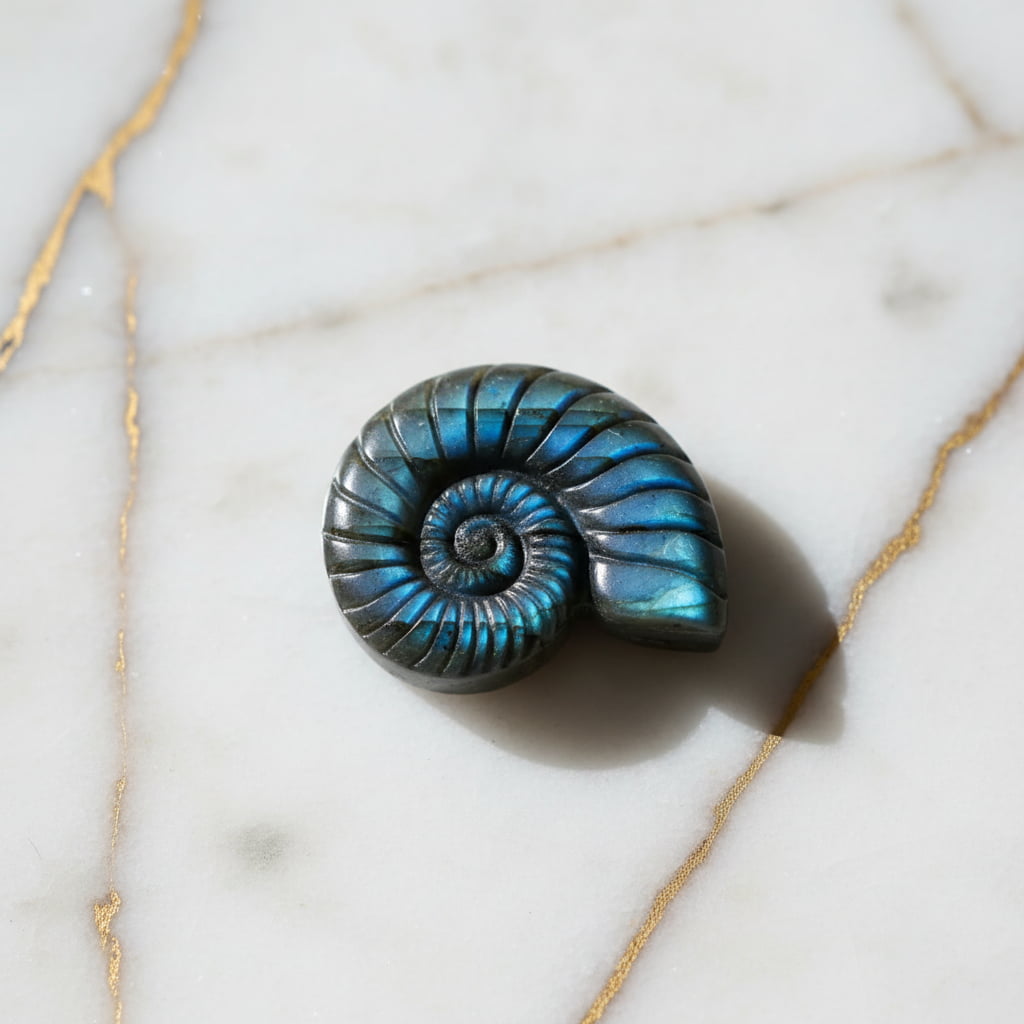 Labradorit Nautilus – Verbindung von Natur & Eleganz CrystalScents